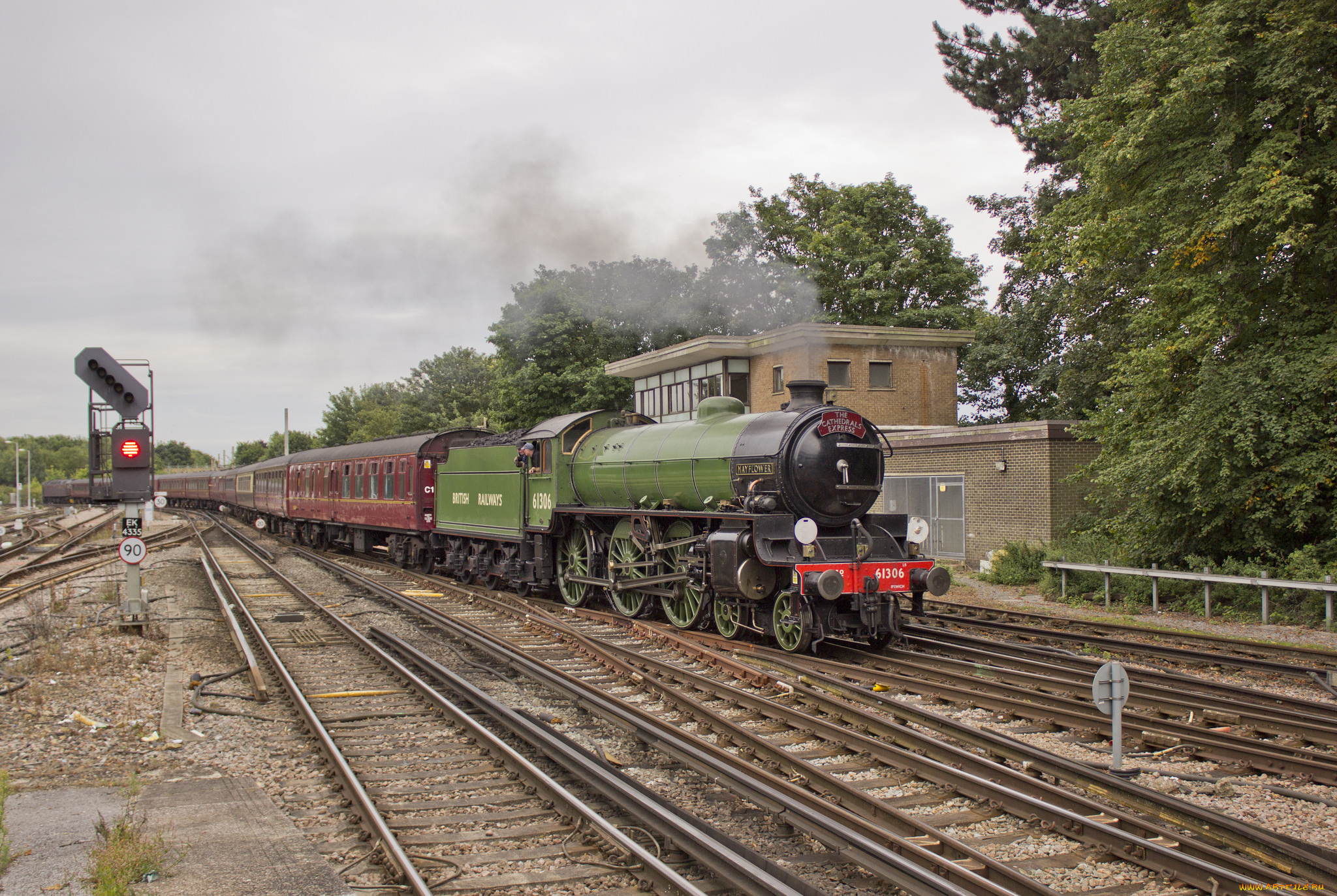 техника, паровозы, рельсы, паровоз