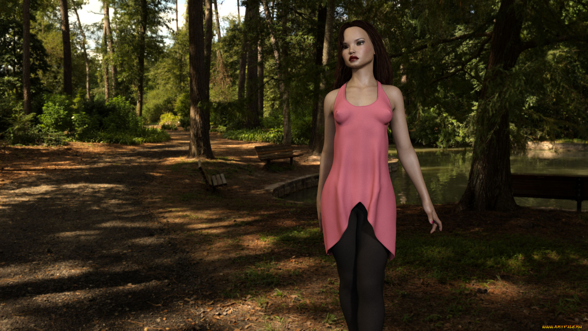 3д, графика, люди, , people, фон, взгляд, девушка