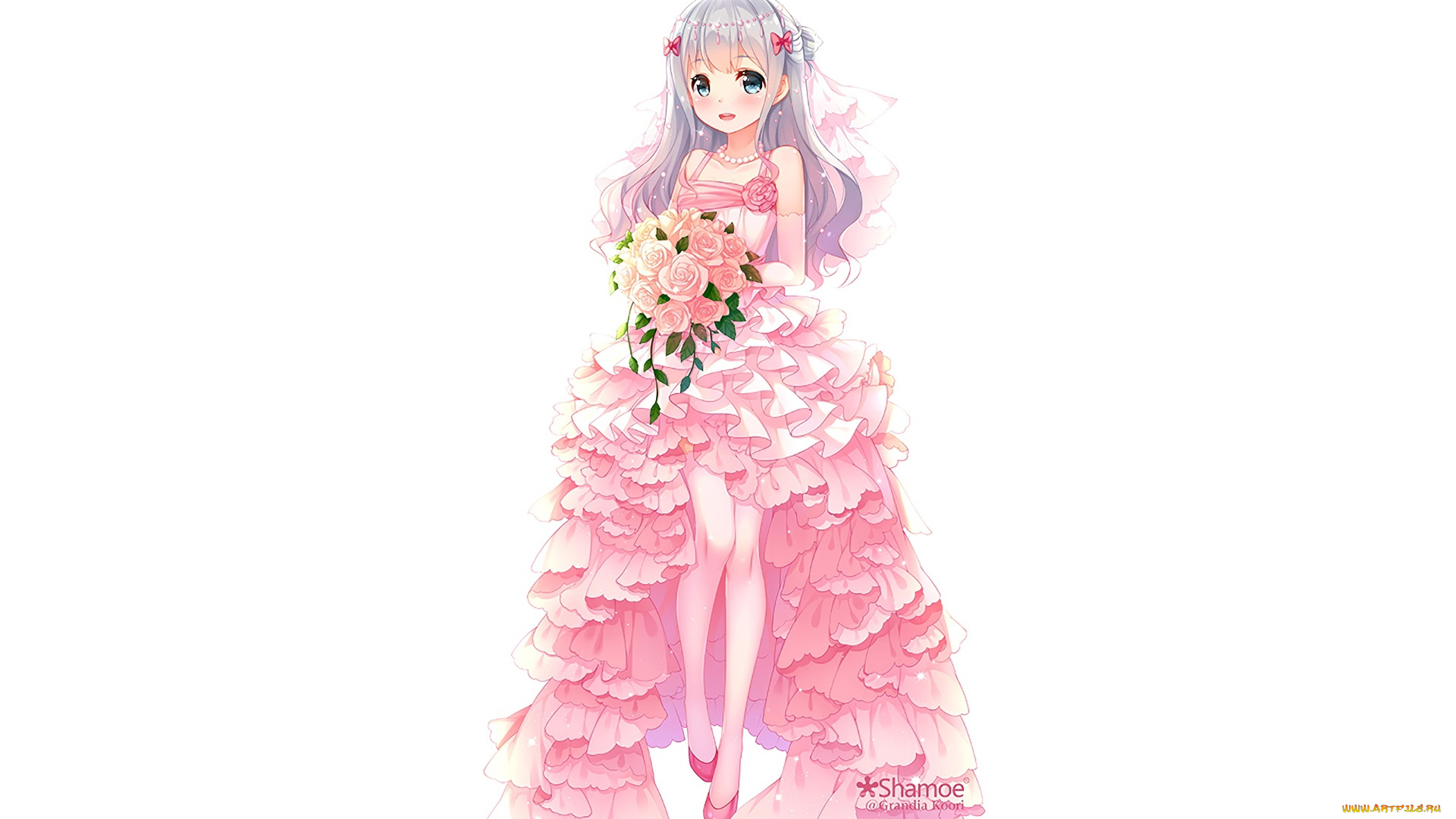 аниме, eromanga-sensei, девушка, взгляд, фон