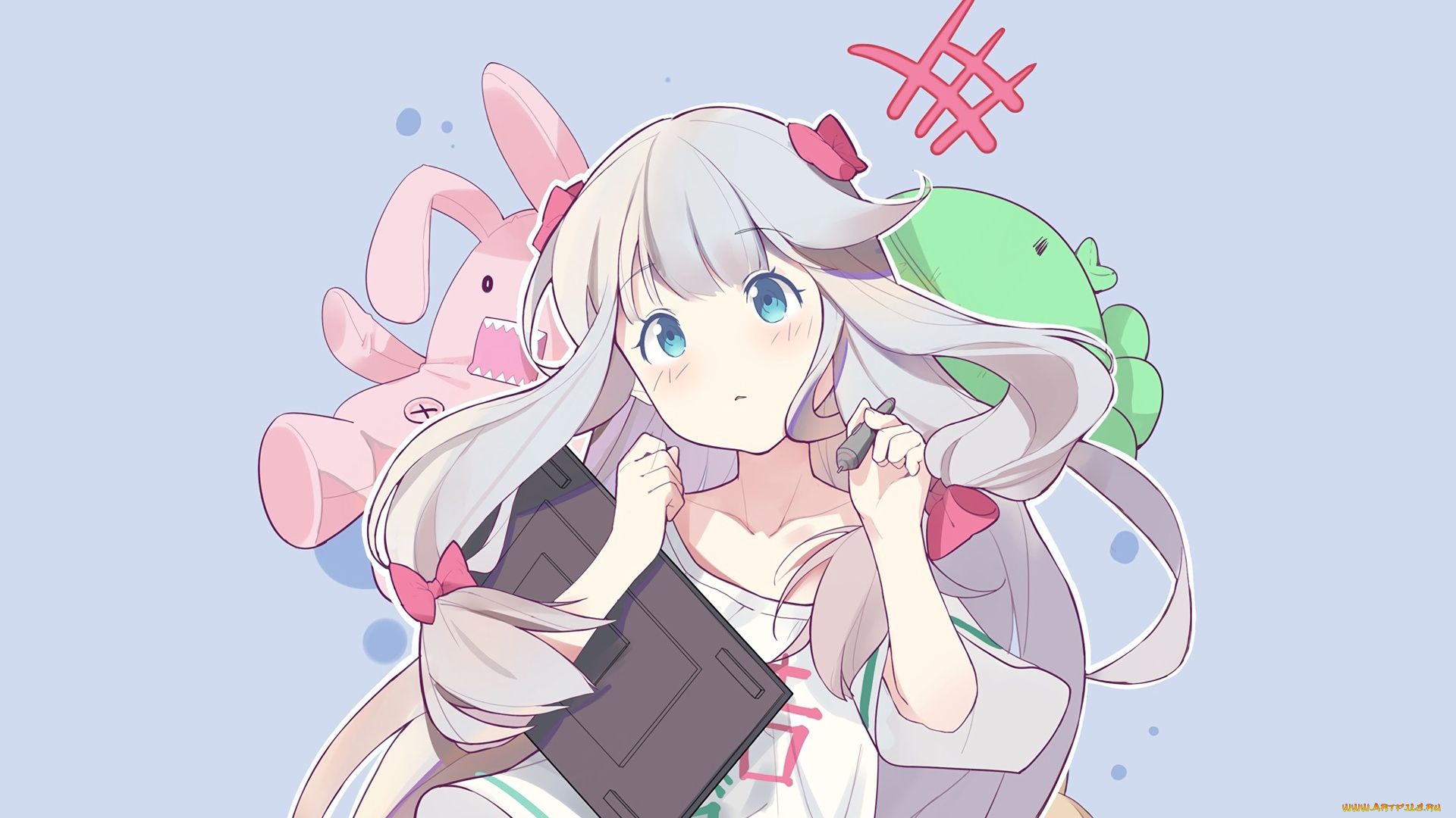 аниме, eromanga-sensei, фон, взгляд, девушка