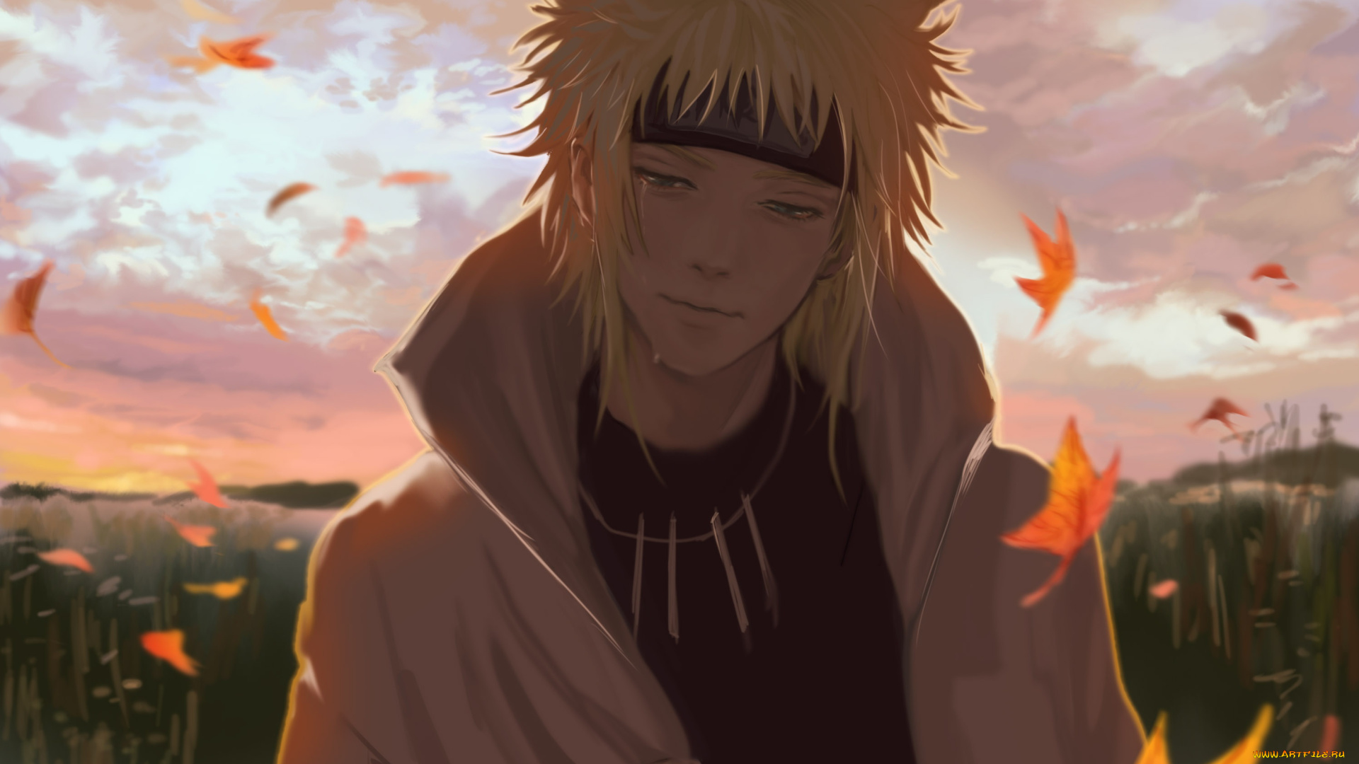 аниме, naruto, yondaime, hokage, namikaze, minato