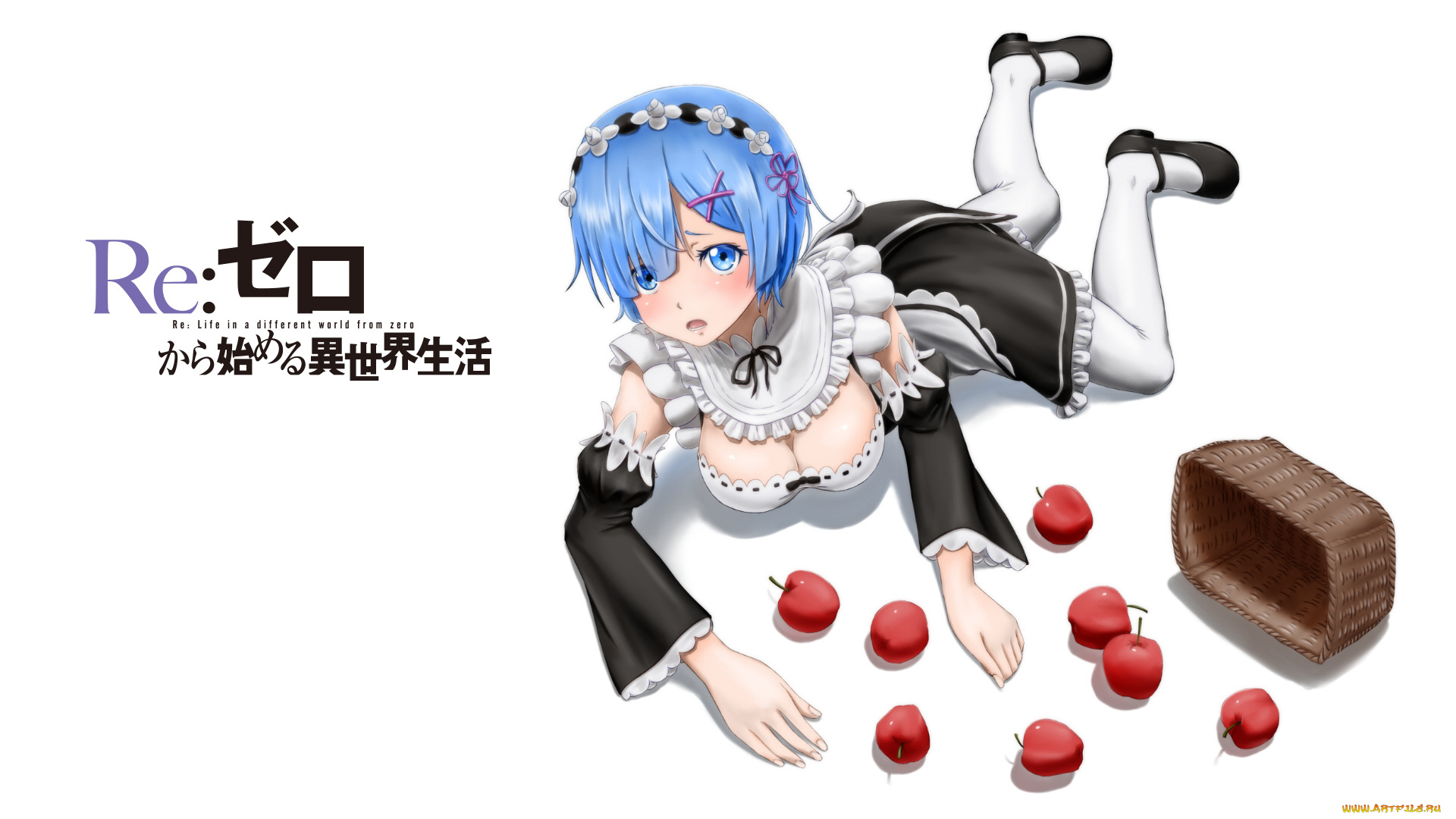 аниме, re, , zero, kara, hajimeru, isekai, seikatsu, рем