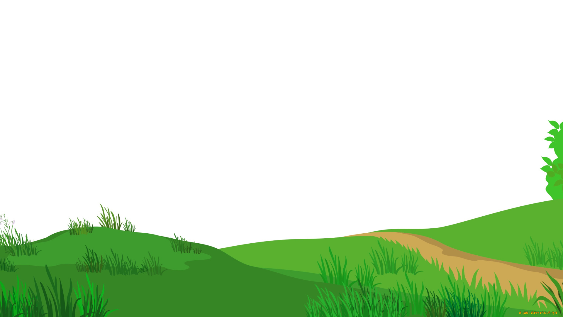 векторная, графика, природа, , nature, лес, луг, дорога