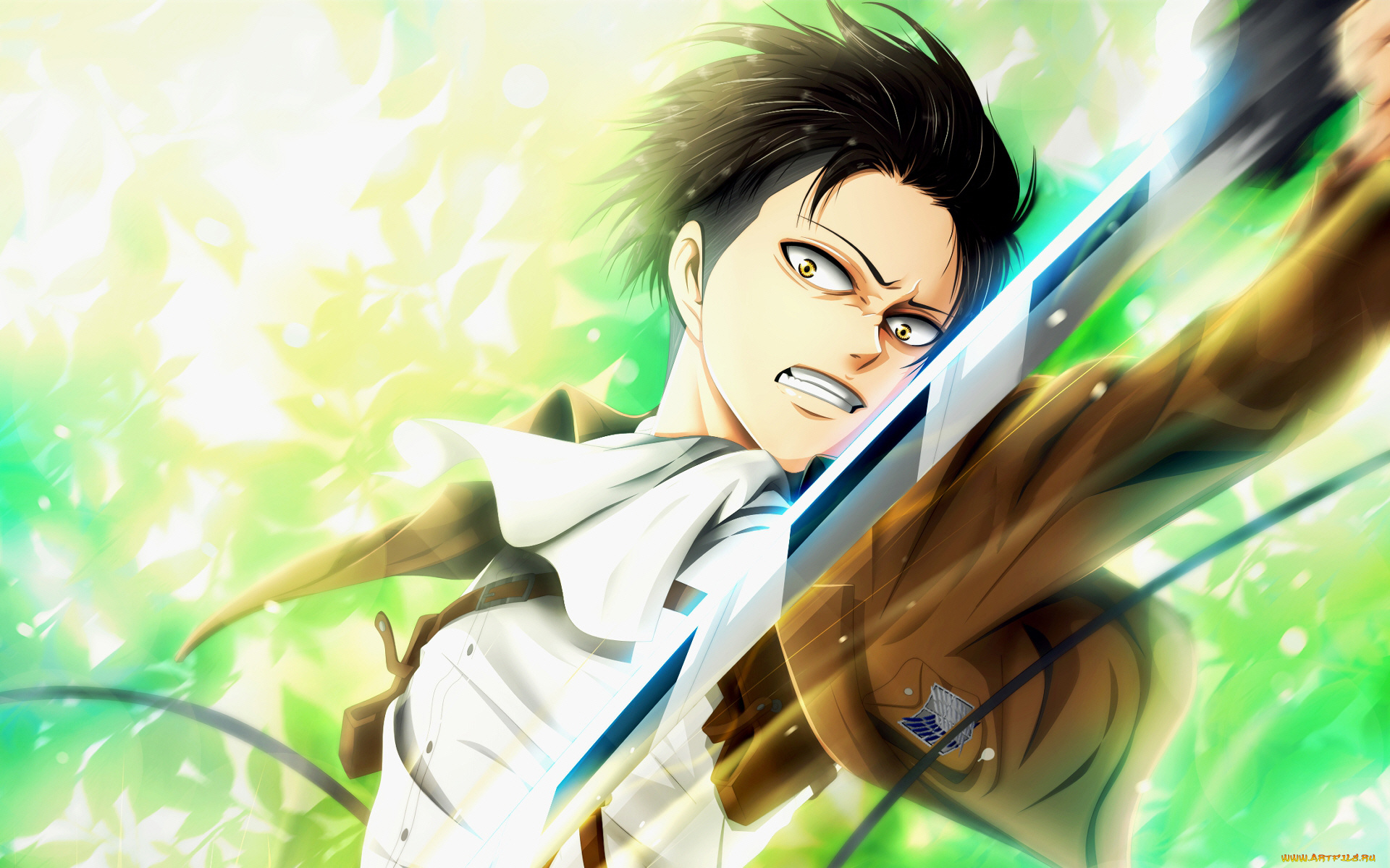 аниме, shingeki, no, kyojin, атака, титанов