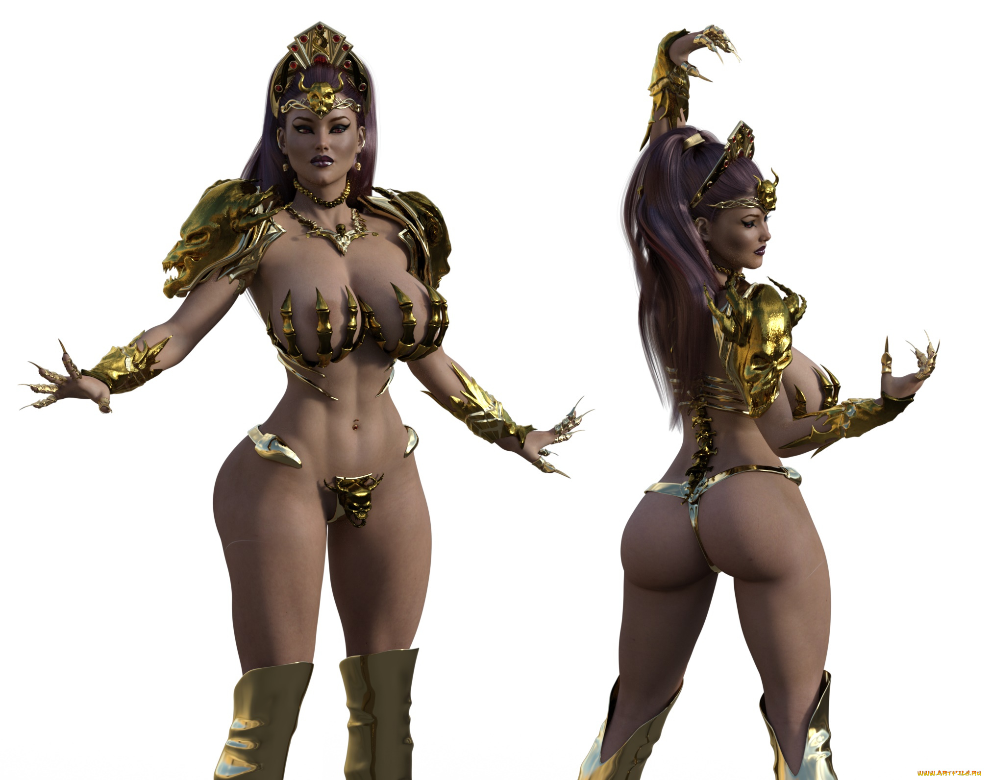 3д, графика, фантазия, , fantasy, взгляд, девушки, фон