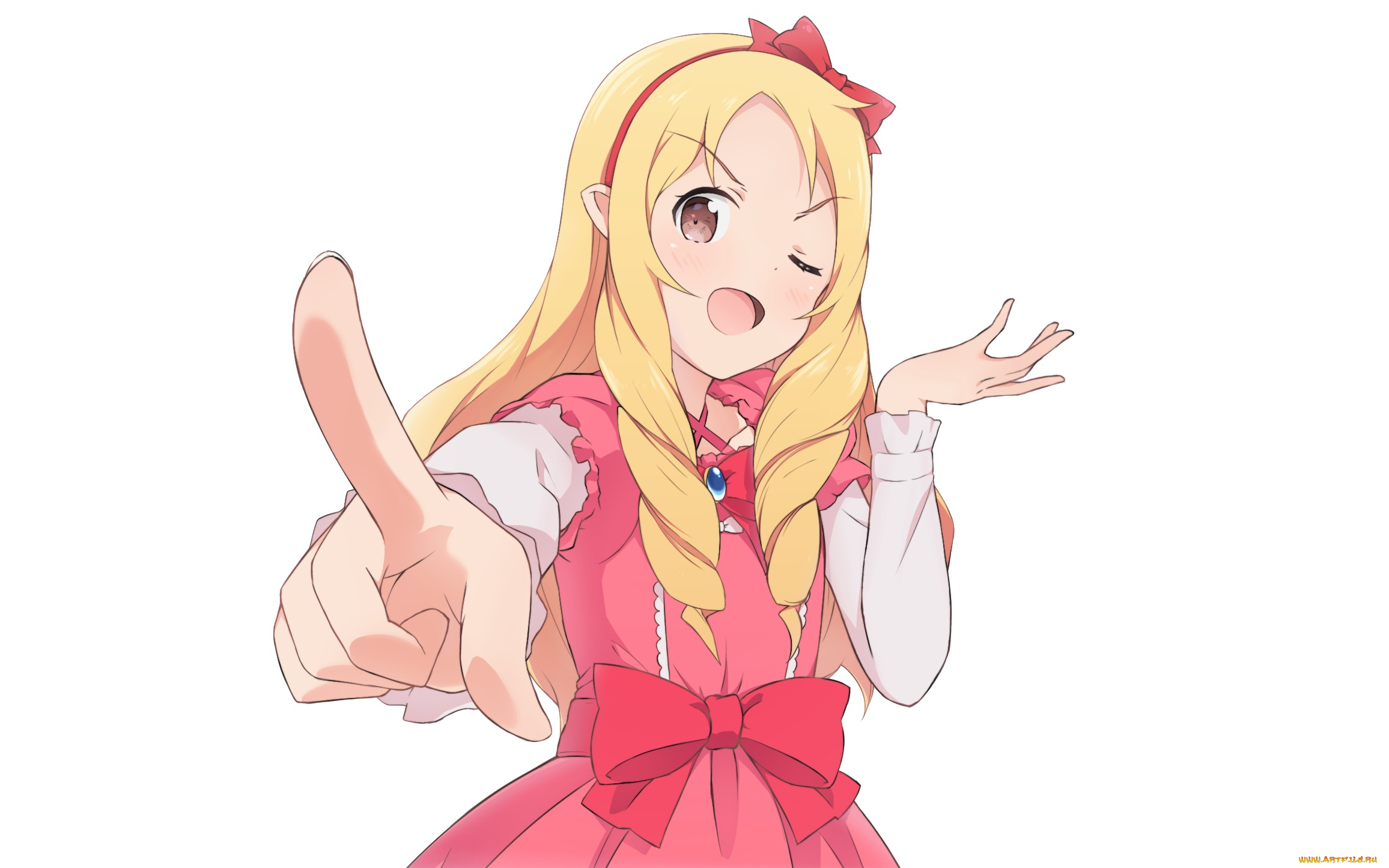 аниме, eromanga-sensei, взгляд, фон, девушка