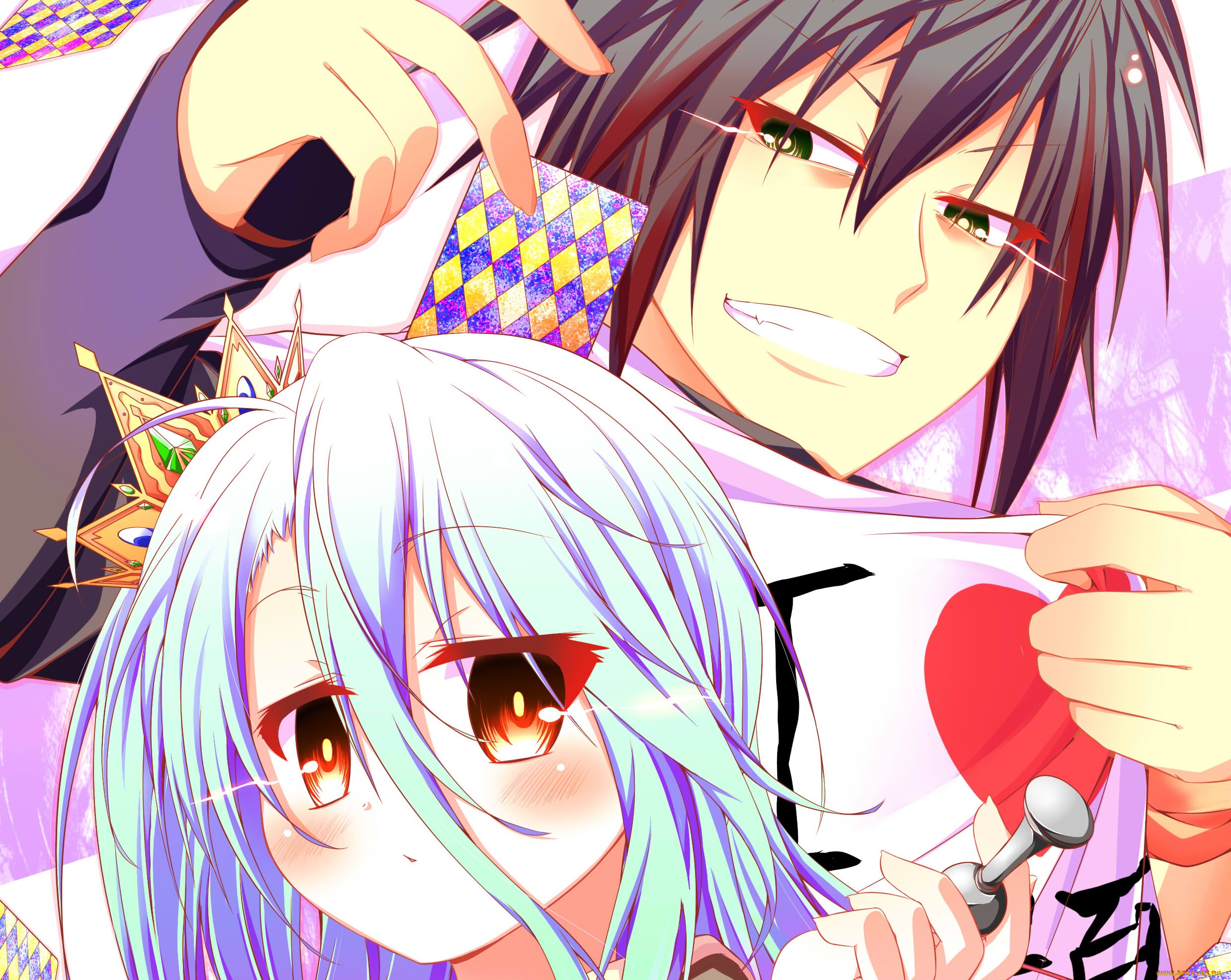 аниме, no, game, no, life, нет, игры, жизни