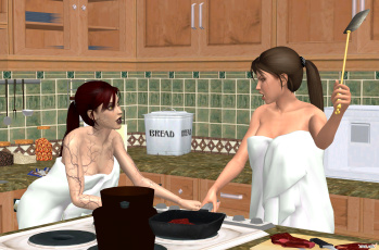 Картинка 3д+графика люди+ people фон взгляд девушки