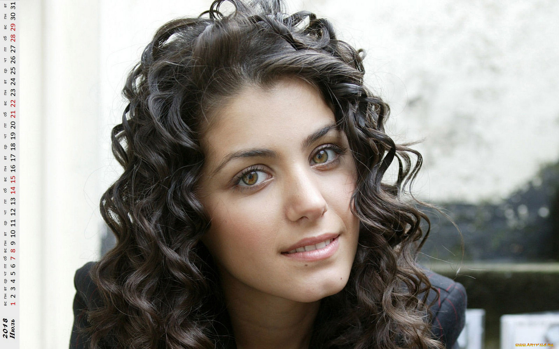 календари, девушки, взгляд, лицо