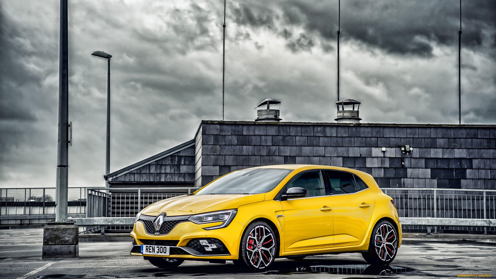 2019, renault, megane, rs, 300, trophy, автомобили, renault, megane, rs300, trophy, желтый, хэтчбек, французские