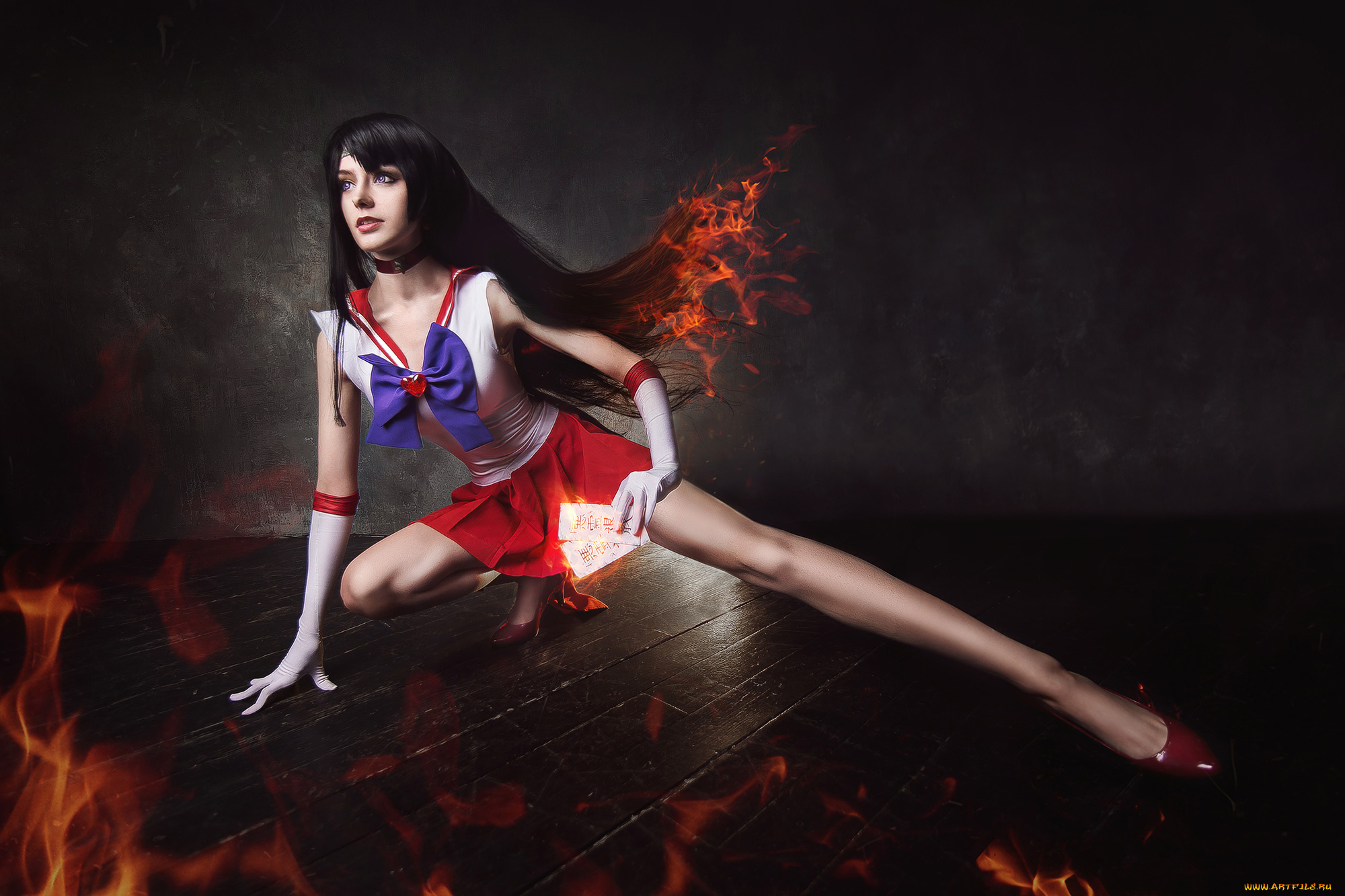 разное, cosplay, , косплей, платье, фон, девушка, alien, orihara