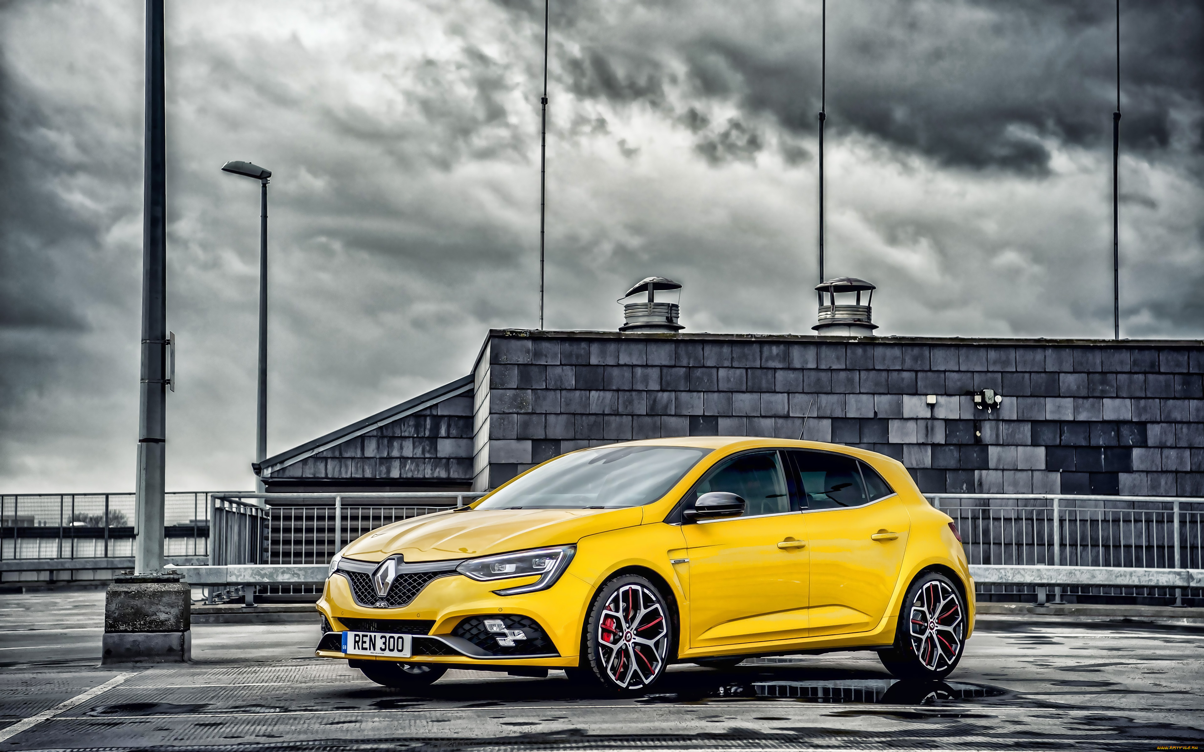 2019, renault, megane, rs, 300, trophy, автомобили, renault, megane, rs300, trophy, желтый, хэтчбек, французские