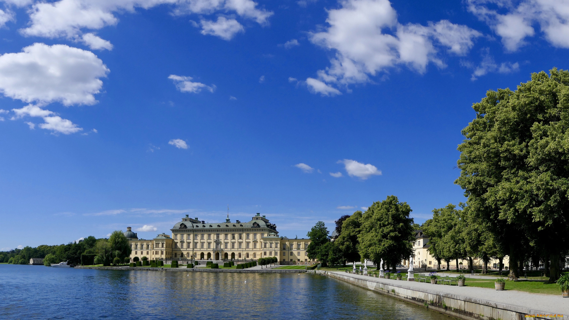 drottningholm, palace, города, стокгольм, , швеция, дроттнингхольм, дротнингхольм, дворцово-парковый, ансамбль, остров, лувен, озеро, меларен, стокгольм