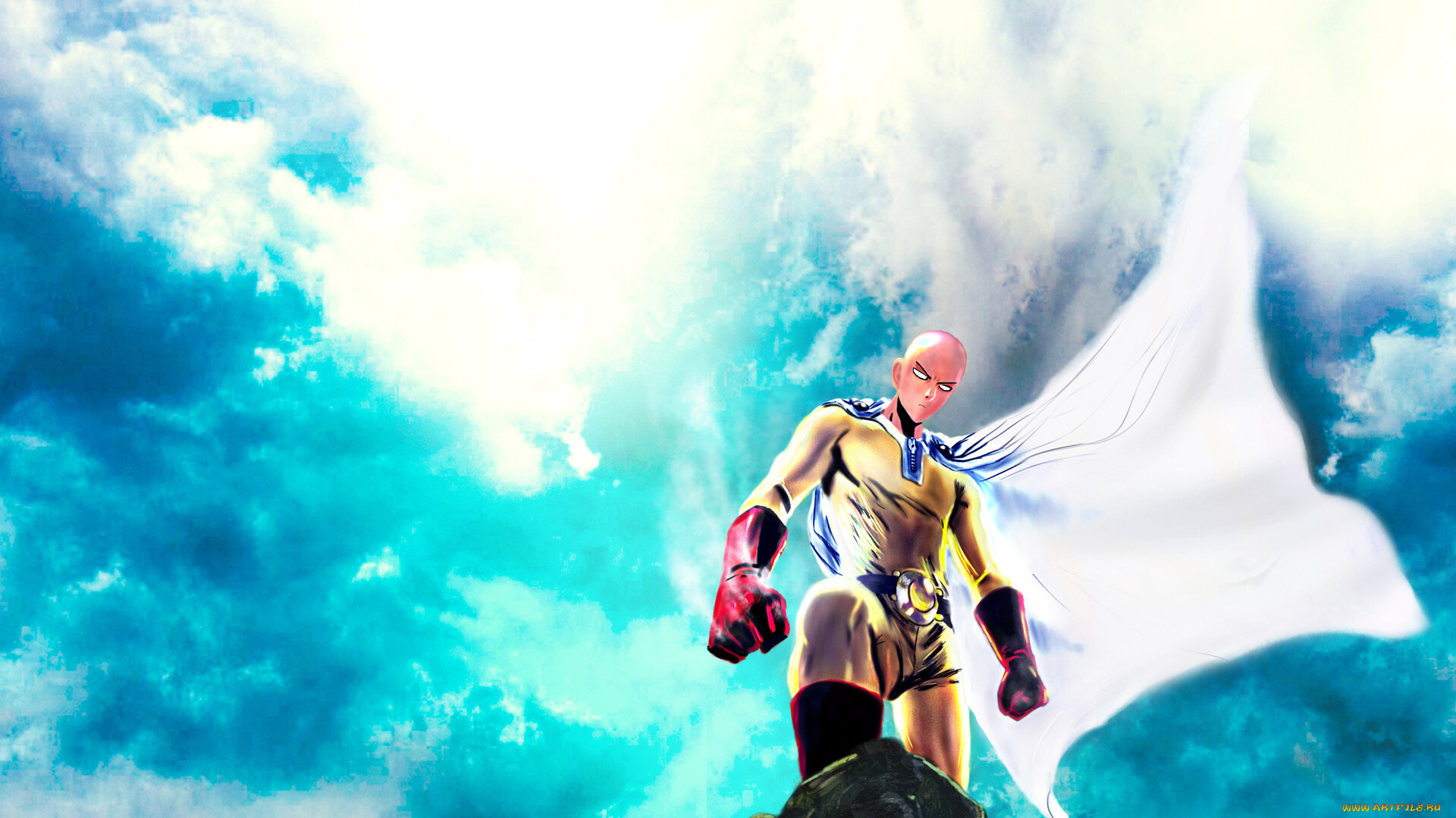 аниме, one, punch, man, ванпанчмен