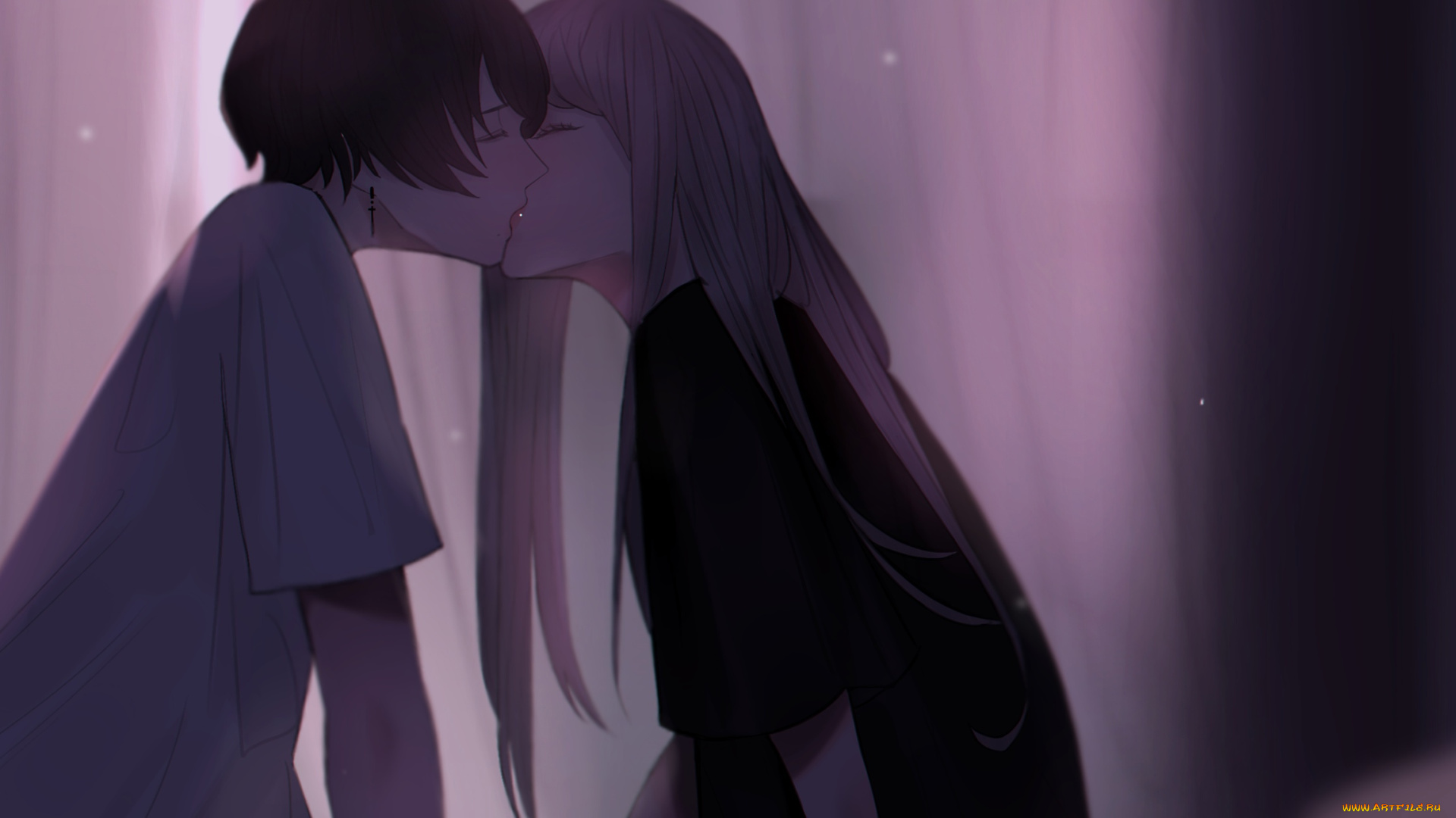 аниме, unknown, , другое, , поцелуй