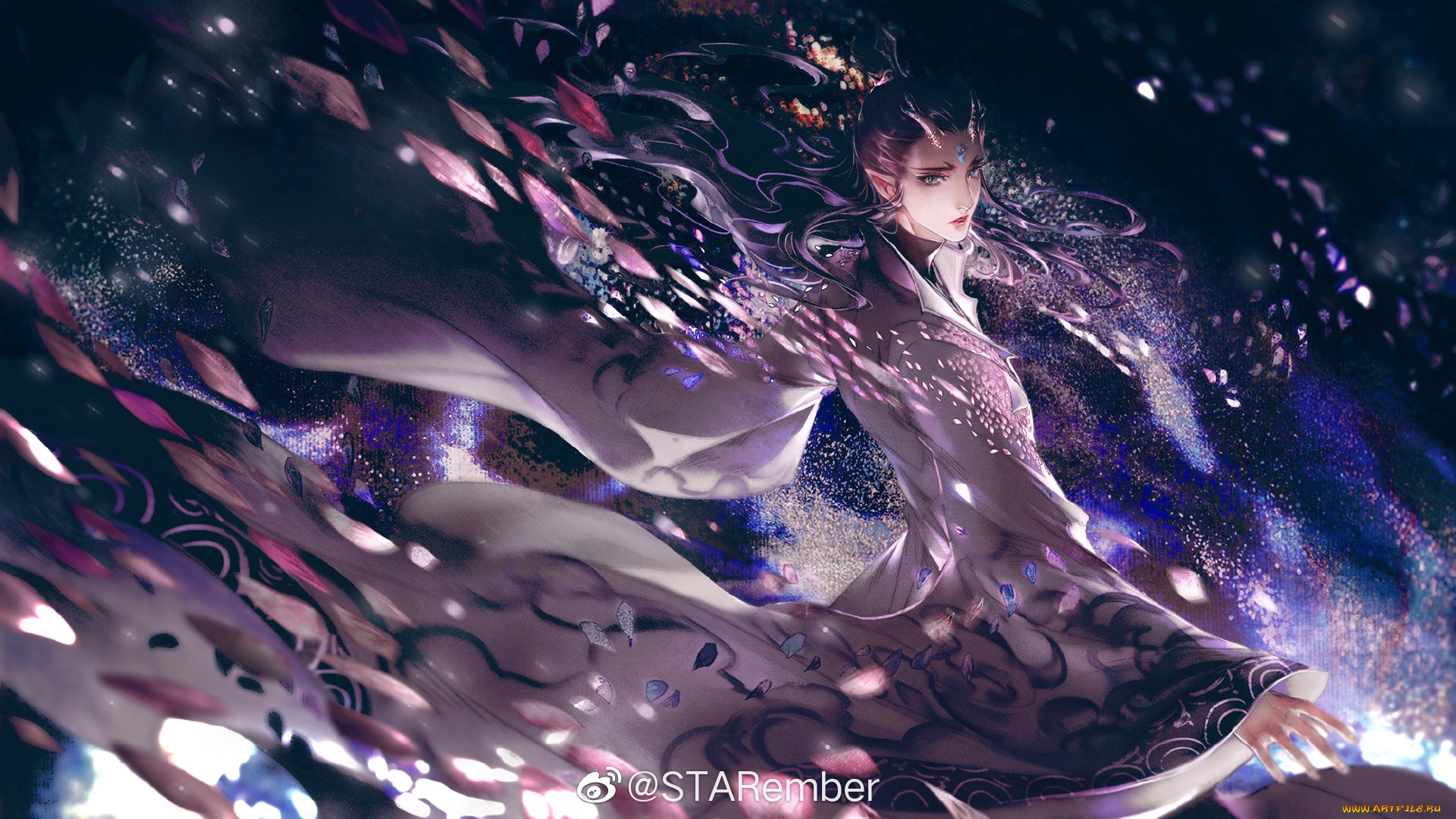 аниме, животные, , существа, парень