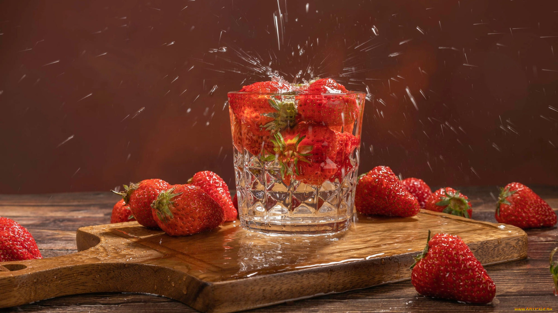 еда, клубника, , земляника