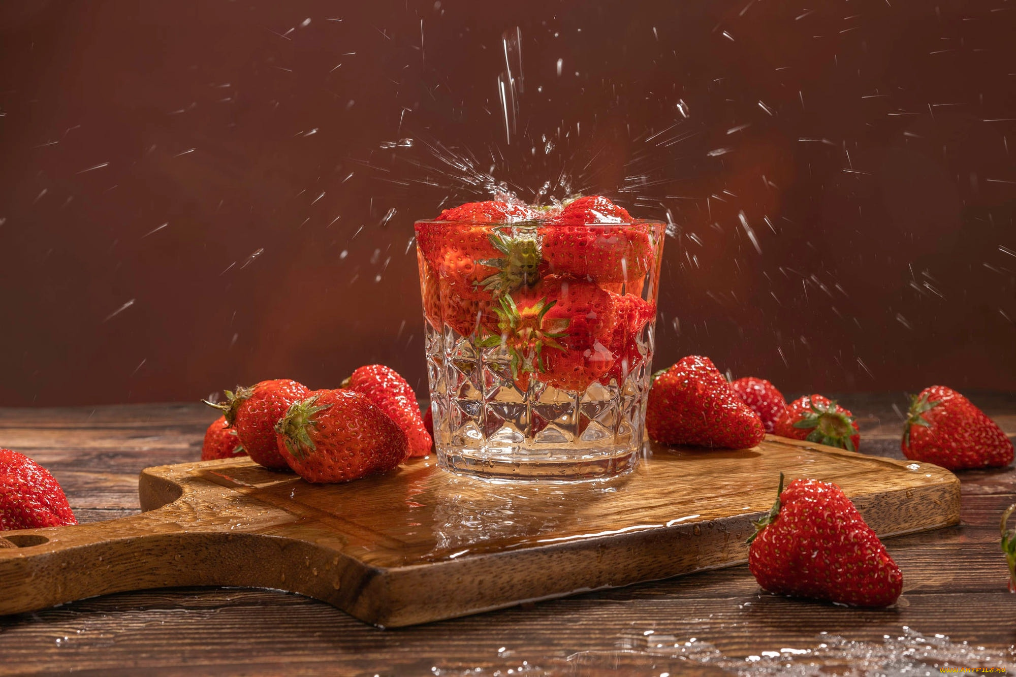 еда, клубника, , земляника