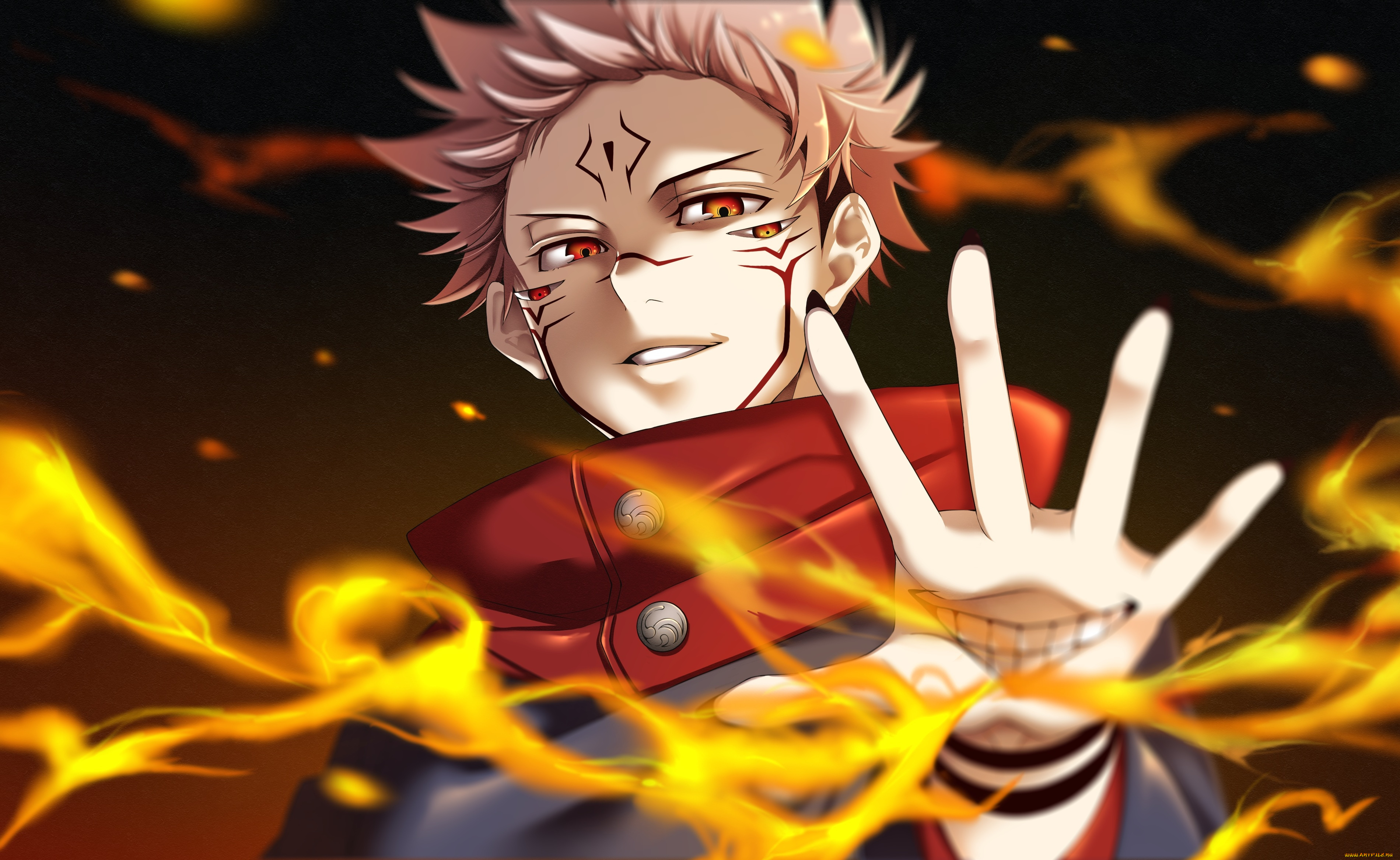 аниме, jujutsu, kaisen, магическая, битва