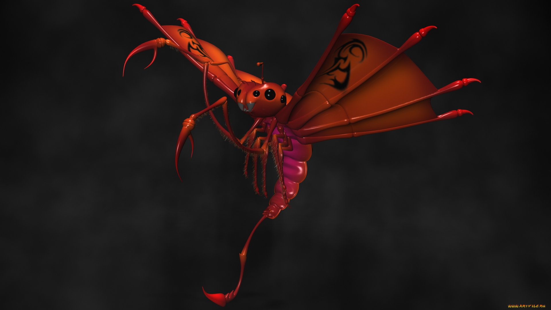 3д, графика, животные, , animals, насекомое