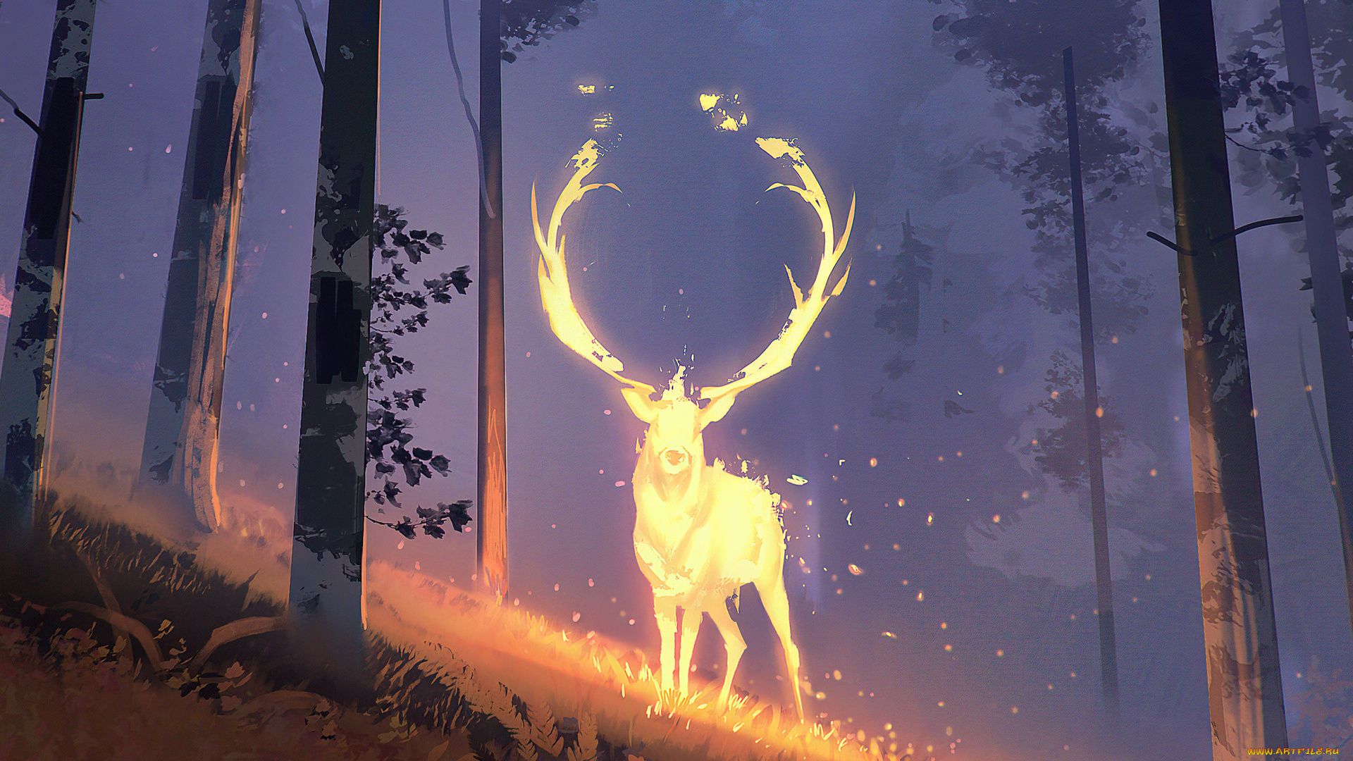фэнтези, призраки, олень