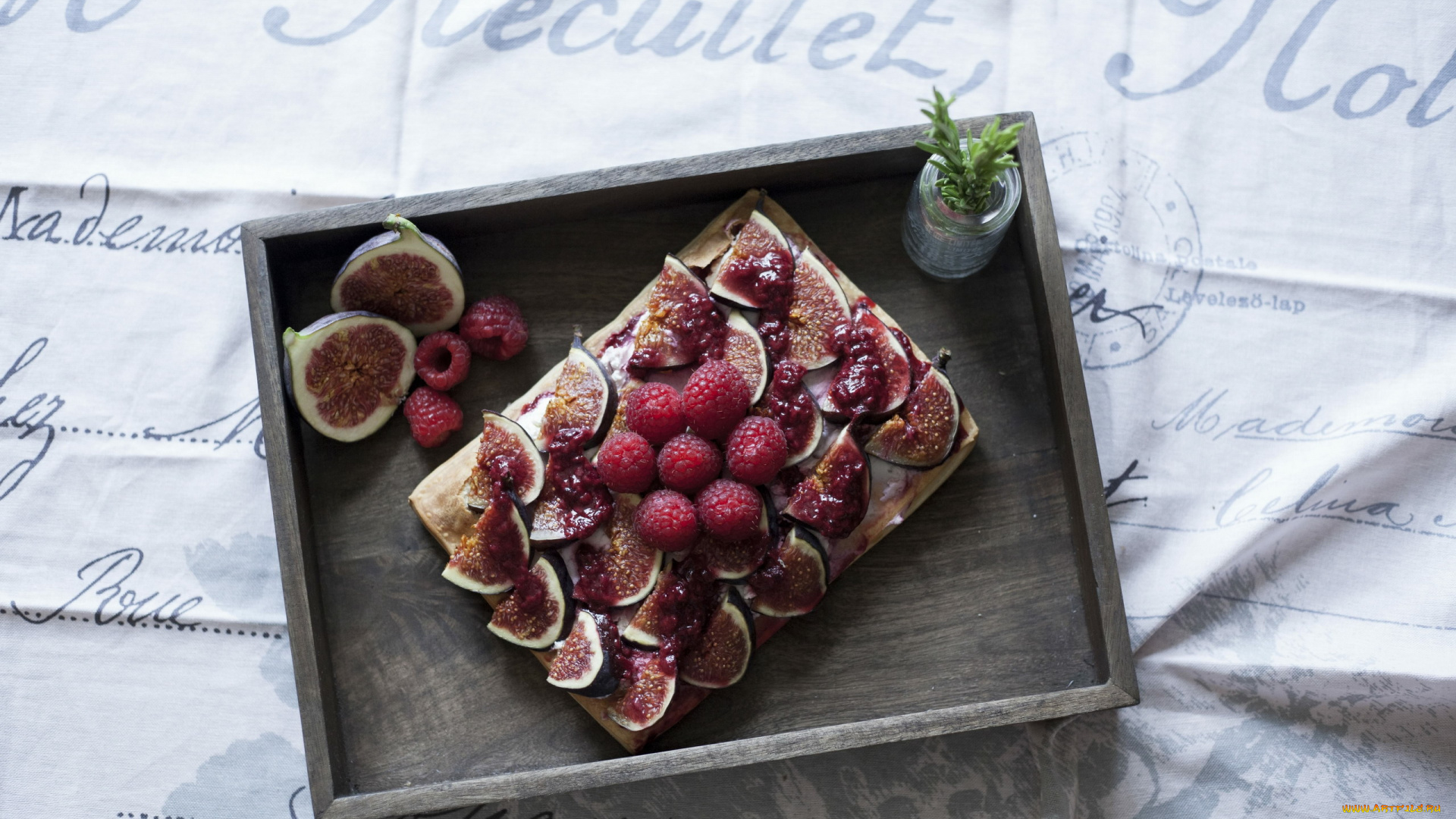 еда, торты, инжир, малина, торт, фруктовый