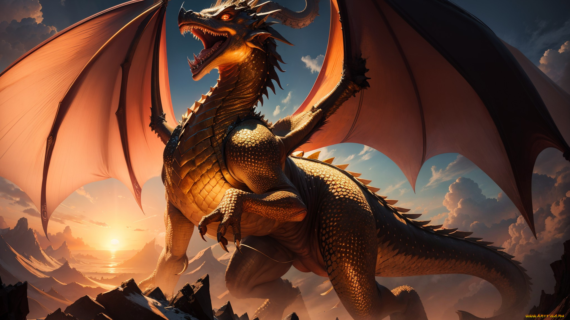 фэнтези, драконы, нейросети, графика, нейроарт, ai, art, нейронные, сети, рисунки, нейро, искусство, дракон