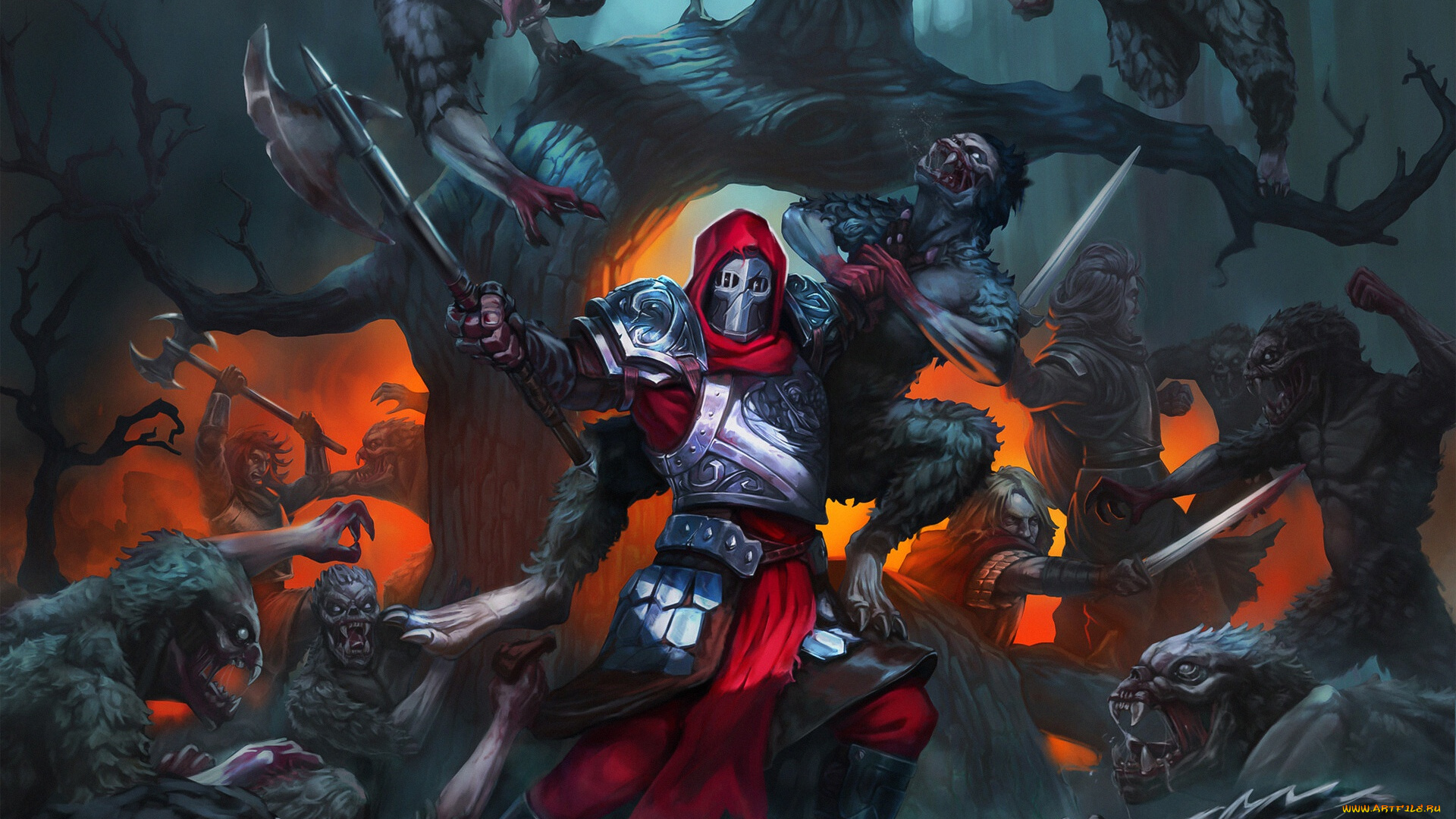 фэнтези, существа, рыцарь