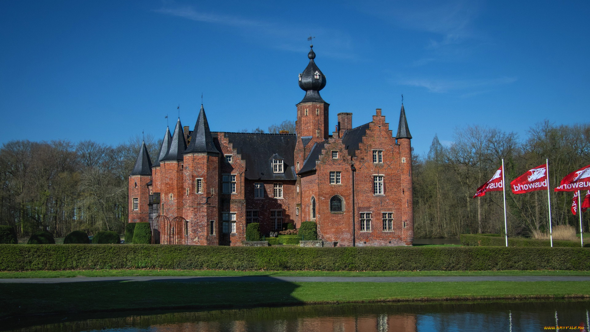 rumbeke, castle, города, замки, бельгии, rumbeke, castle