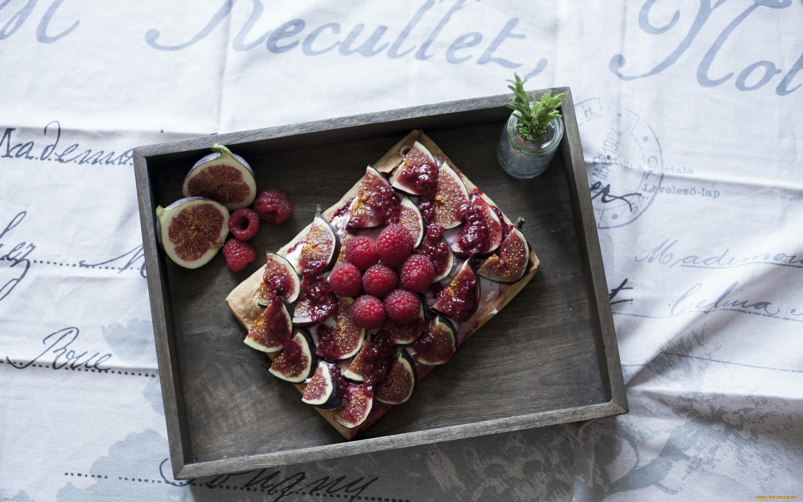 еда, торты, инжир, малина, торт, фруктовый