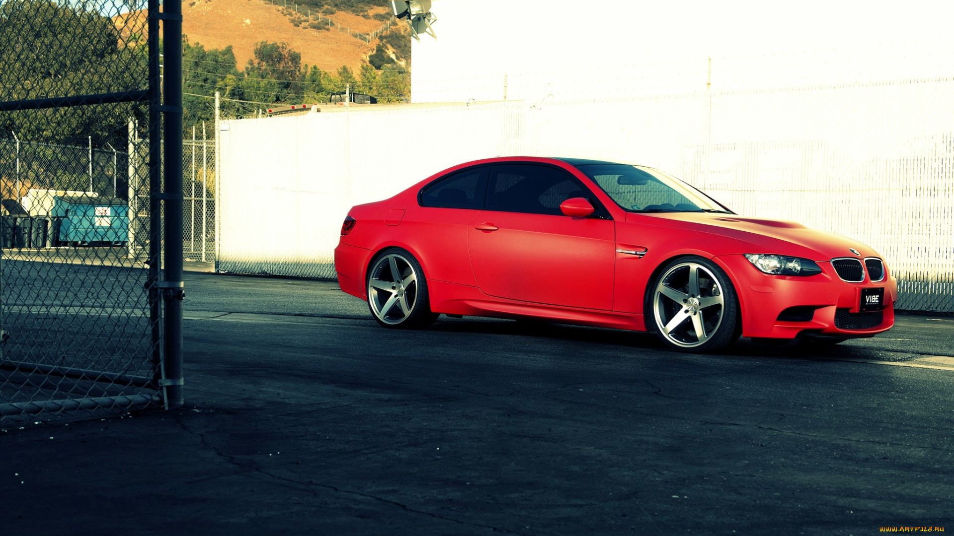 bmw, e92, автомобили, bmw, красный, забор, дом