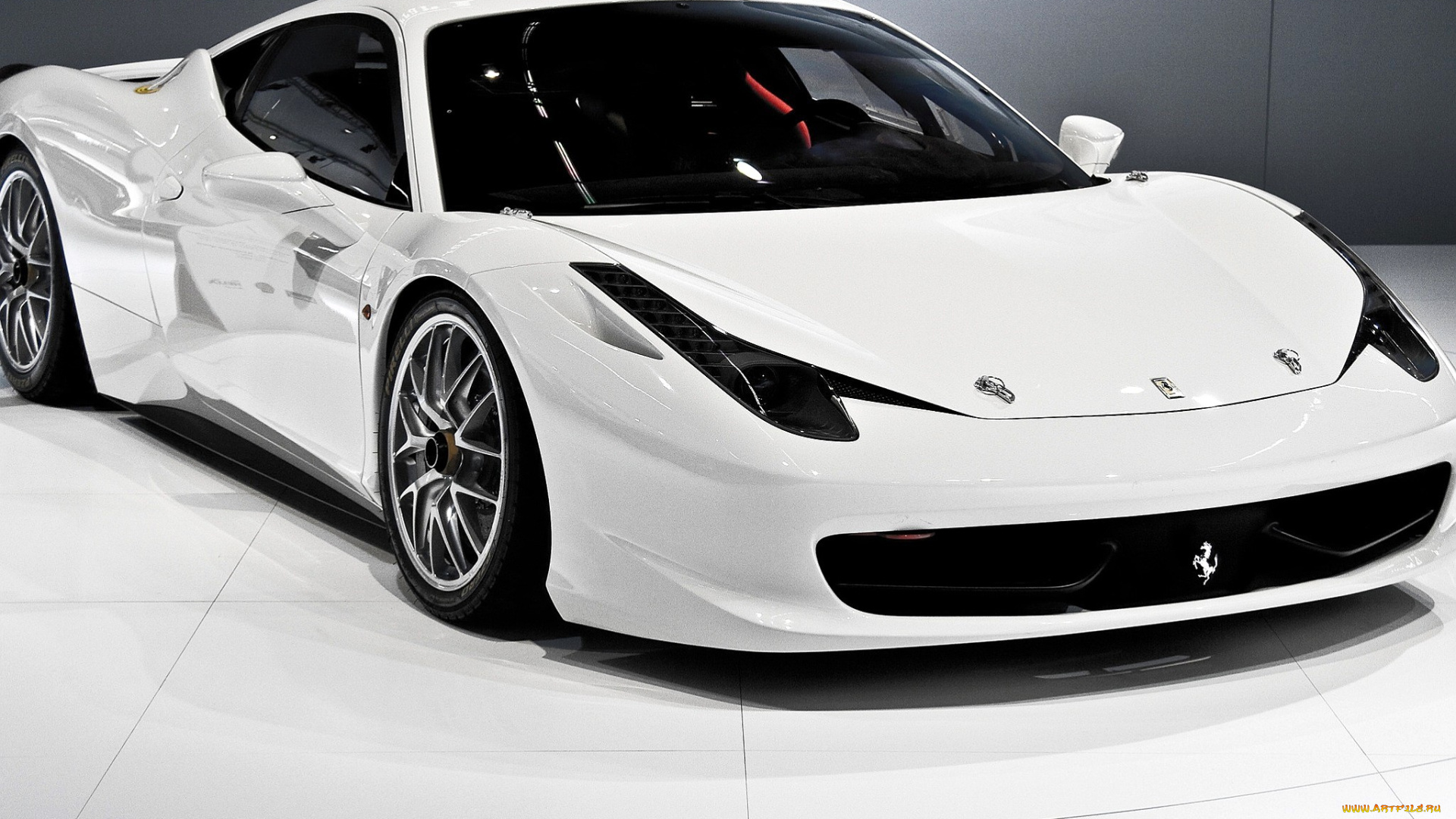 ferrari, 458, italia, автомобили, ferrari, белый