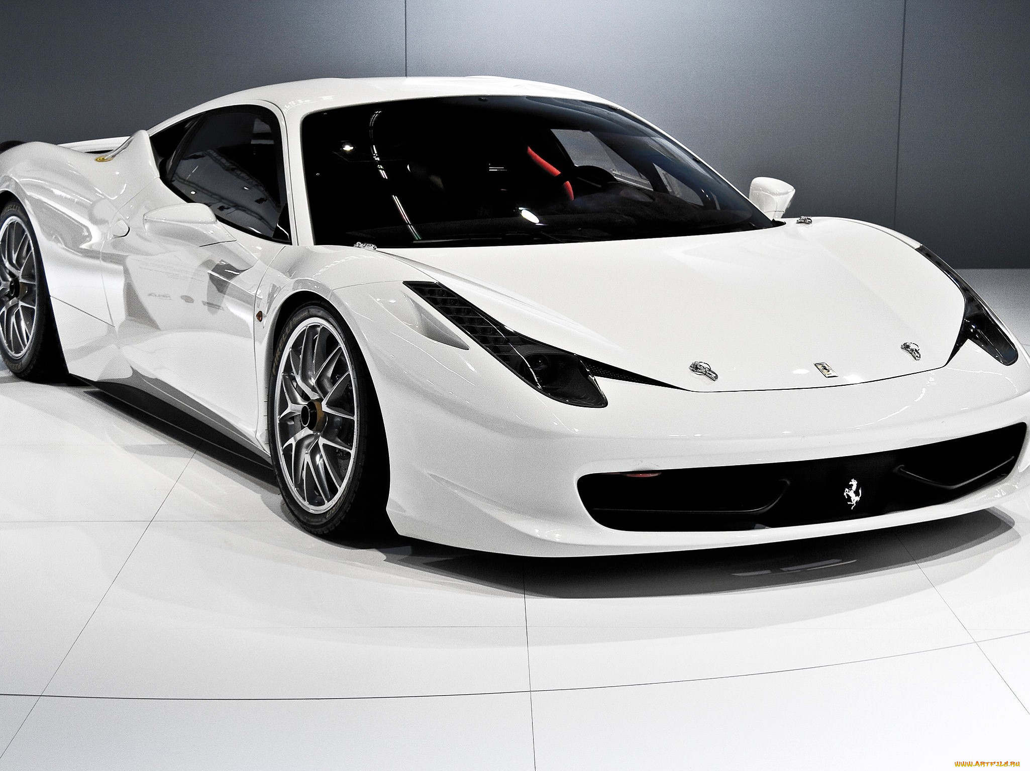 ferrari, 458, italia, автомобили, ferrari, белый