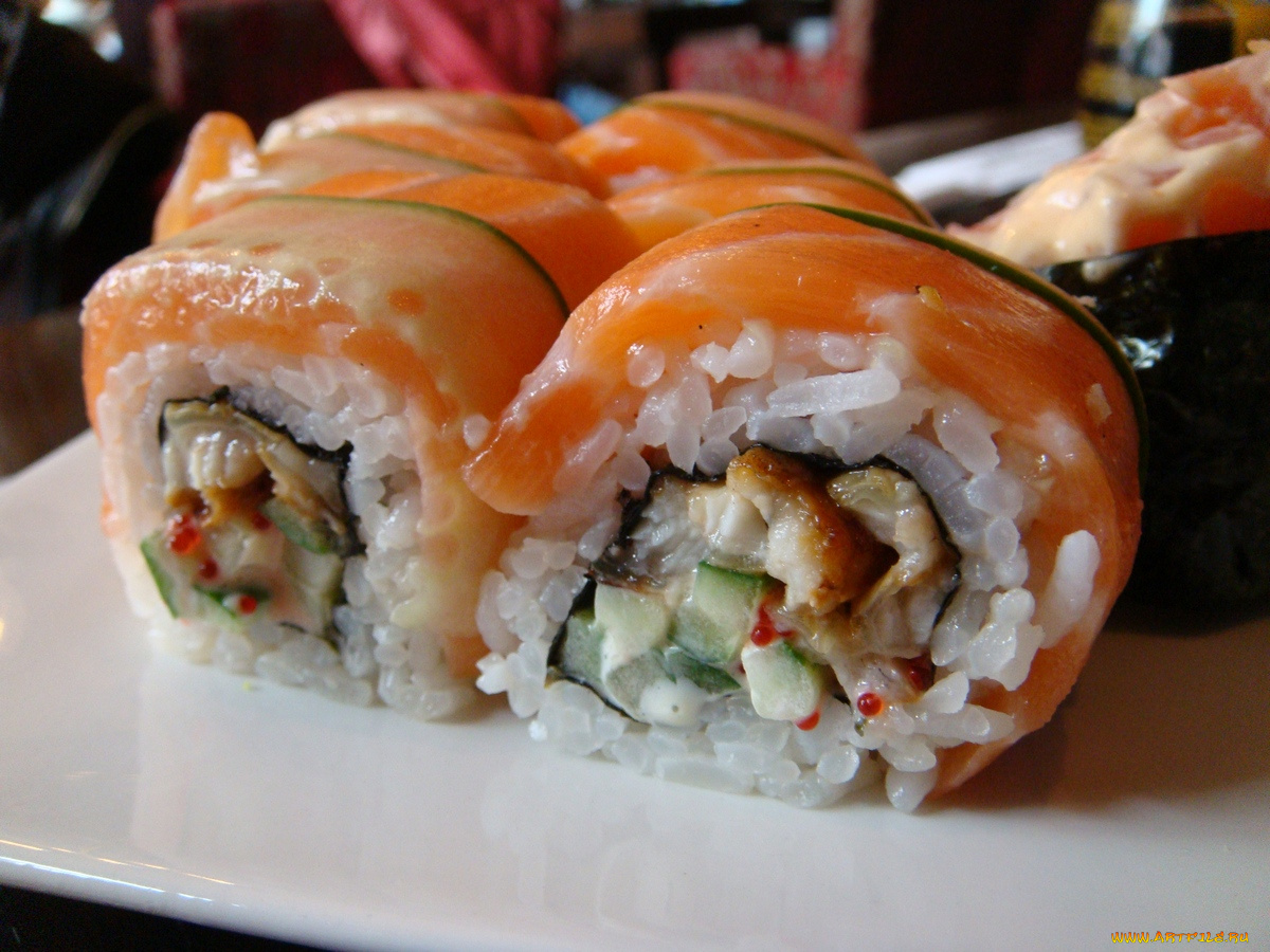 еда, рыба, морепродукты, суши, роллы