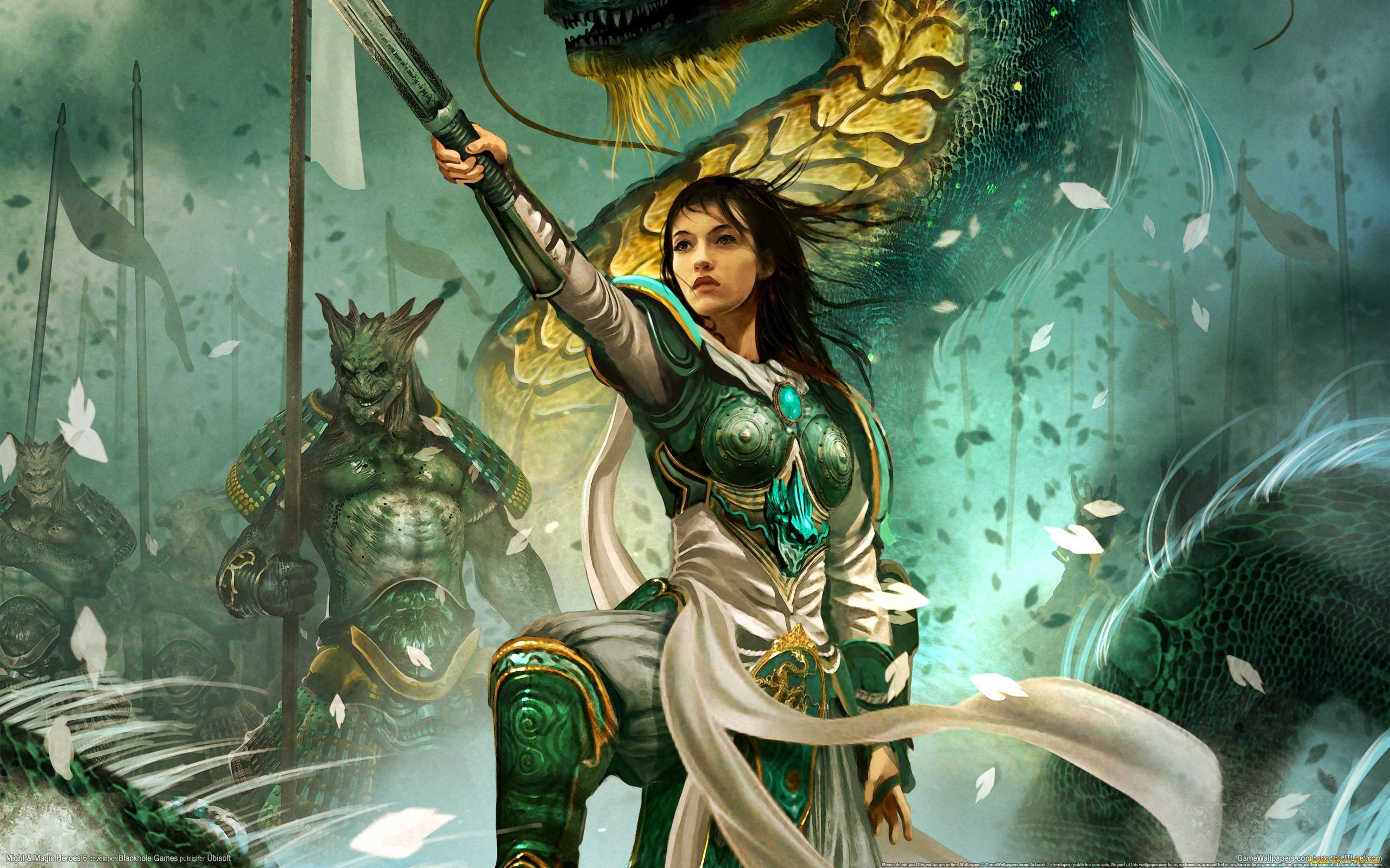 might, magic, heroes, vi, видео, игры, of, and, чудовище, девушка, дракон