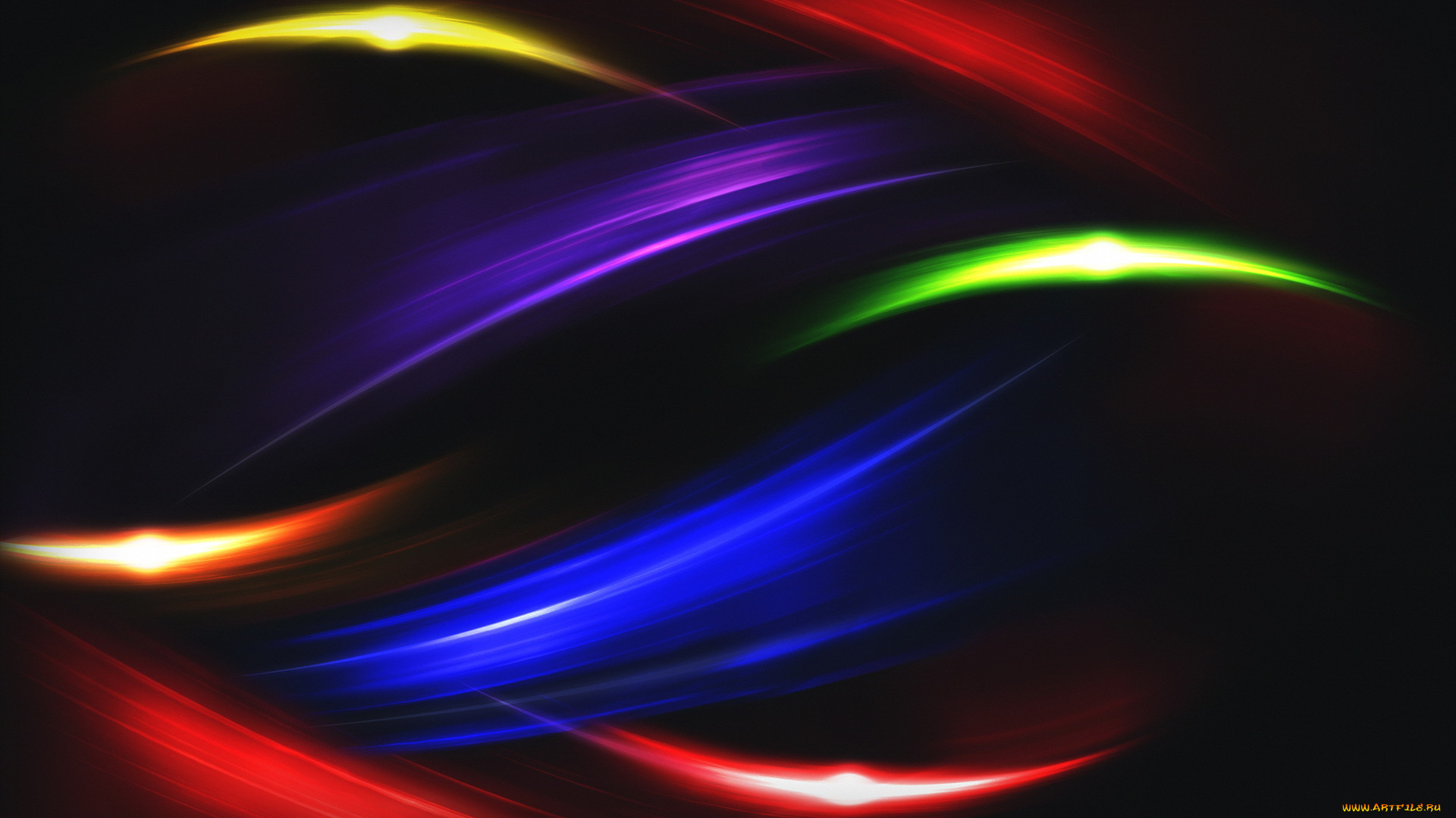 3д, графика, abstract, абстракции, волны, линии, блики