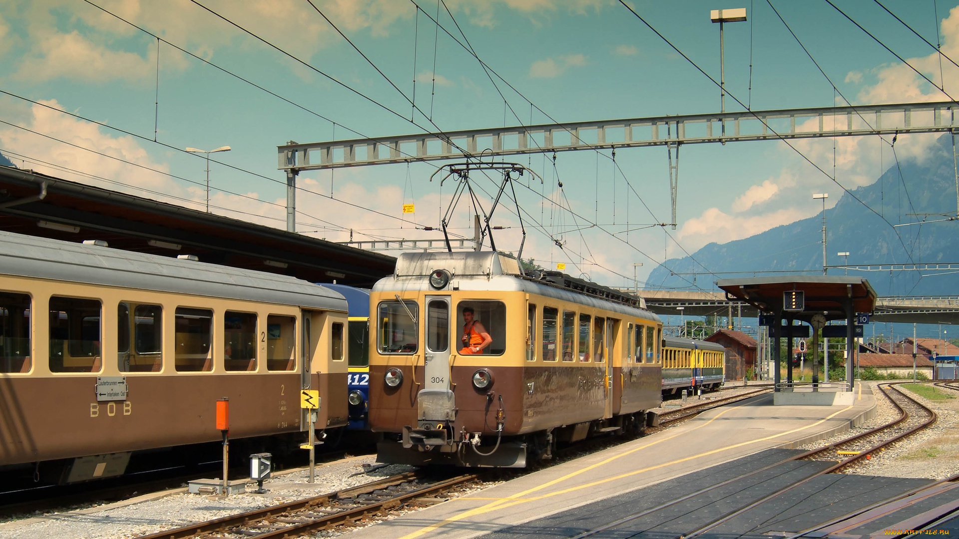 swiss, railroad, техника, трамваи, трамвай, станция, рельсы