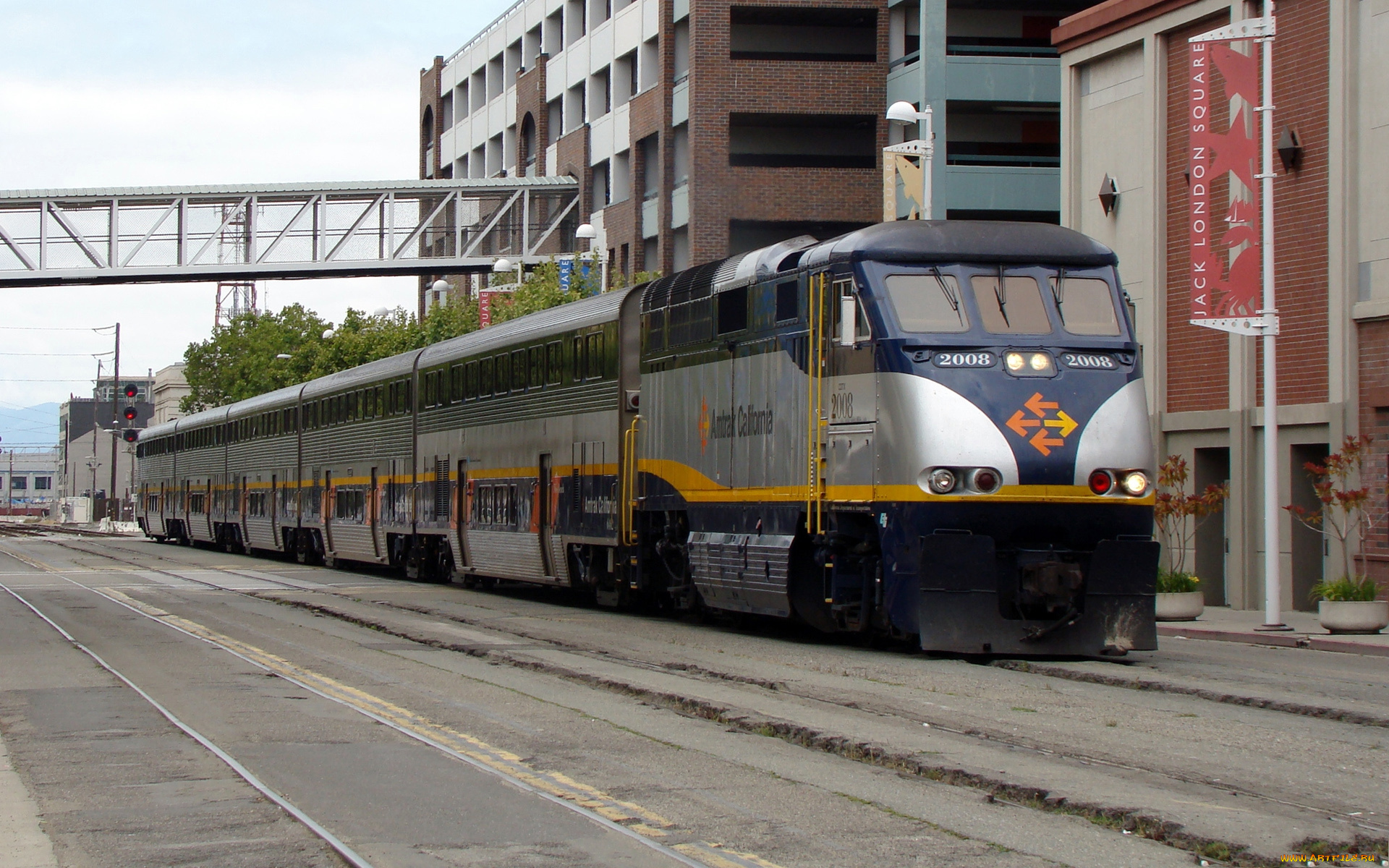 amtrak, техника, поезда, мост, рельсы, станция, поезд