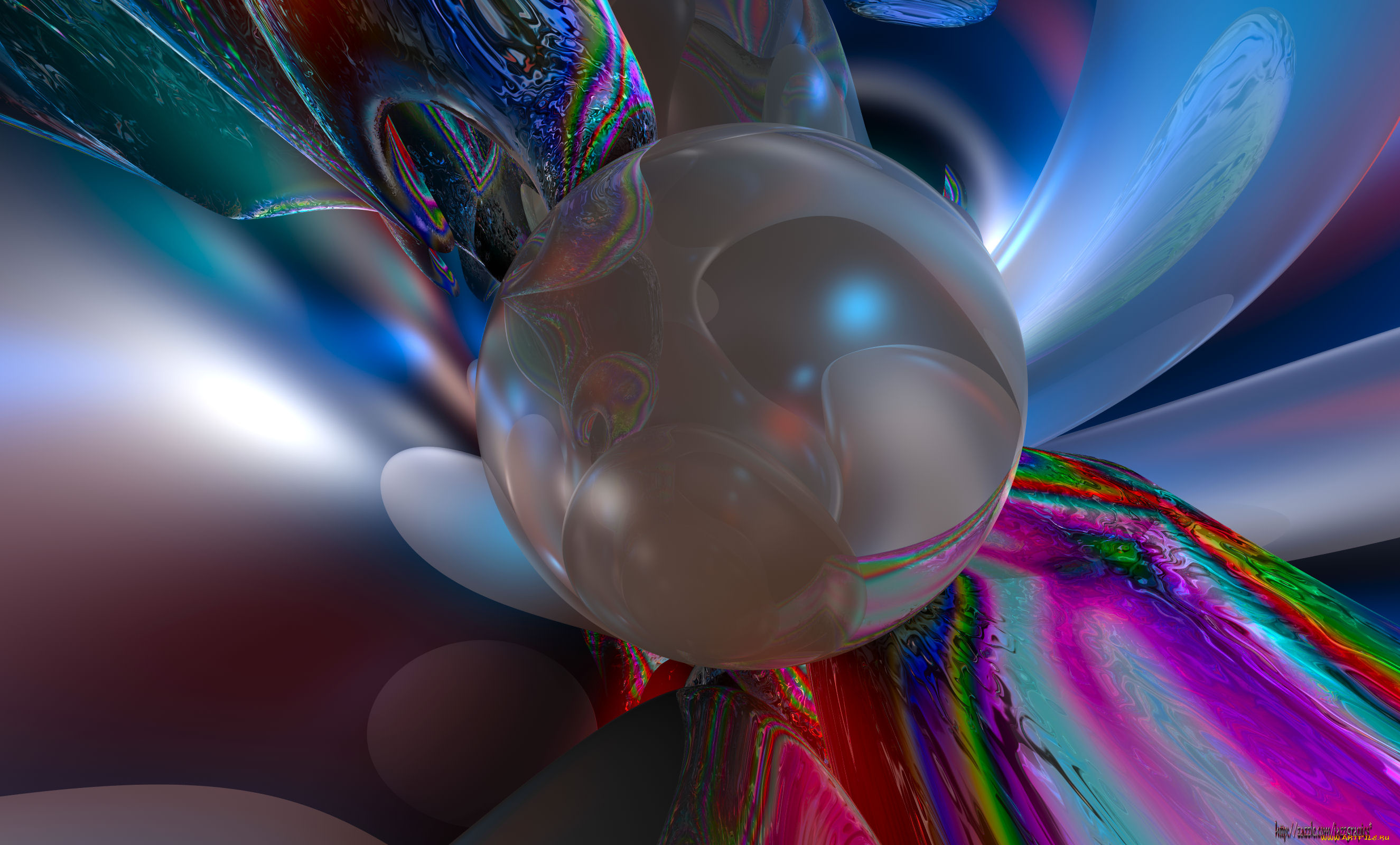 3д, графика, шары, фрактал