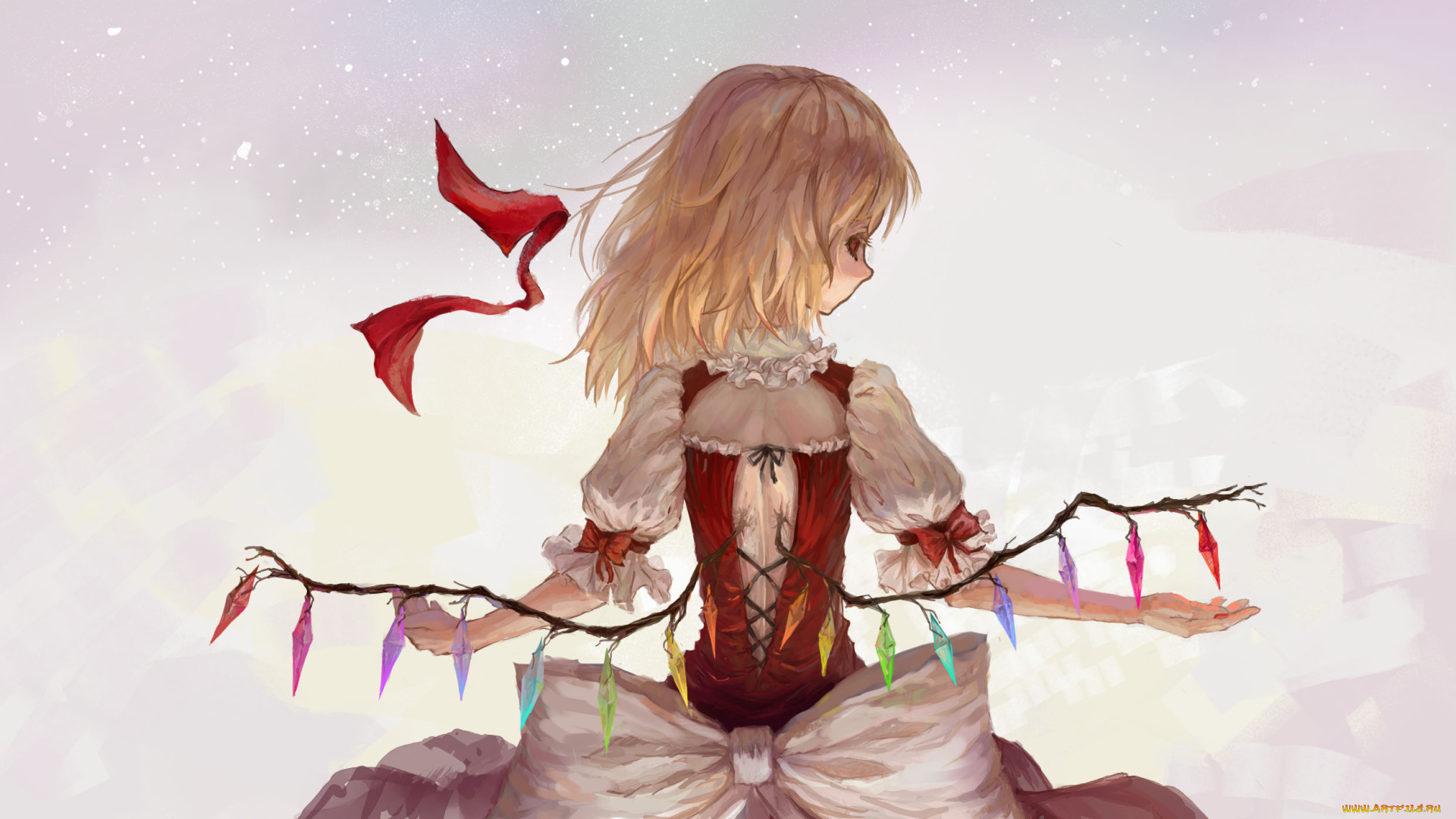 by, tuzki, аниме, touhou, flandre, scarlet