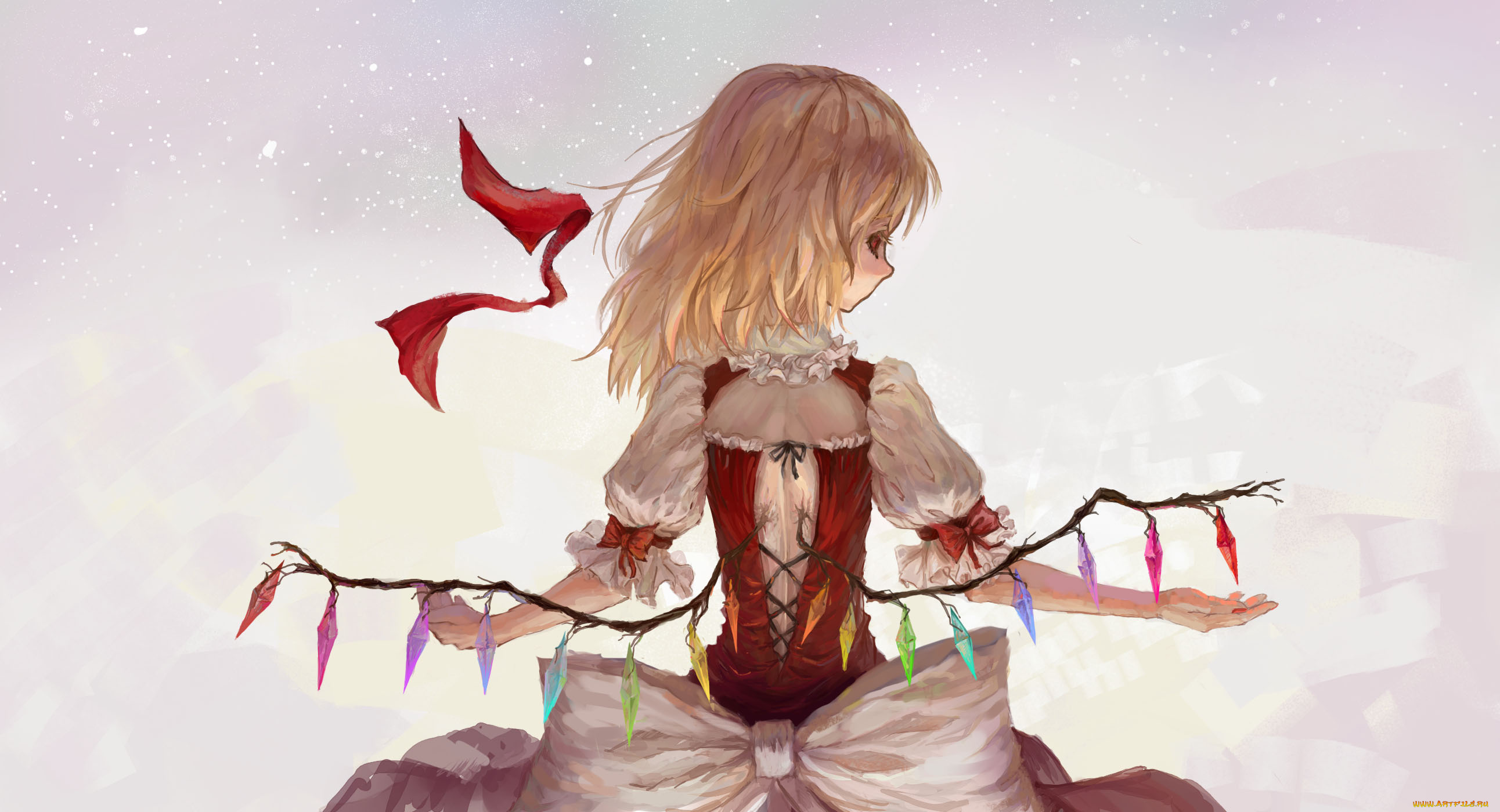 by, tuzki, аниме, touhou, flandre, scarlet