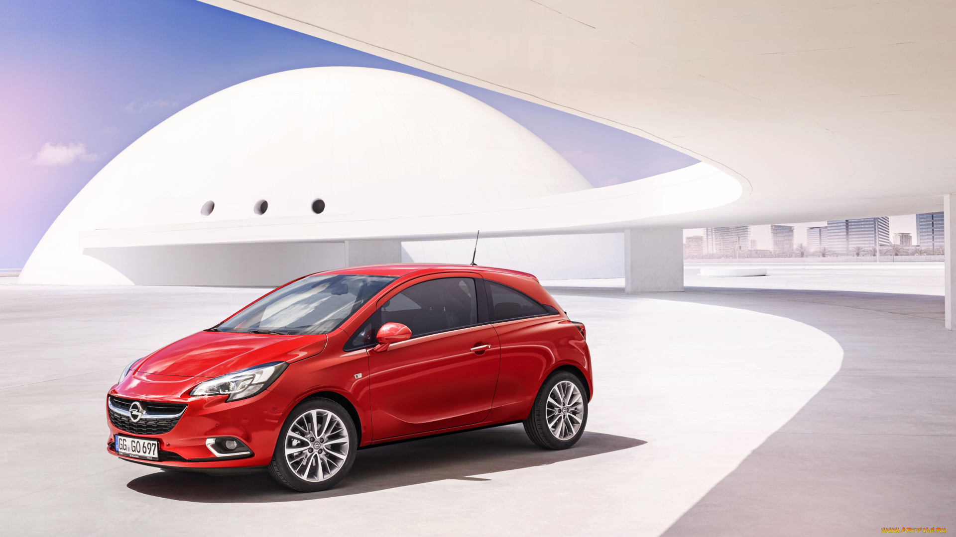 2015, opel, corsa, автомобили, opel, corsa, красный