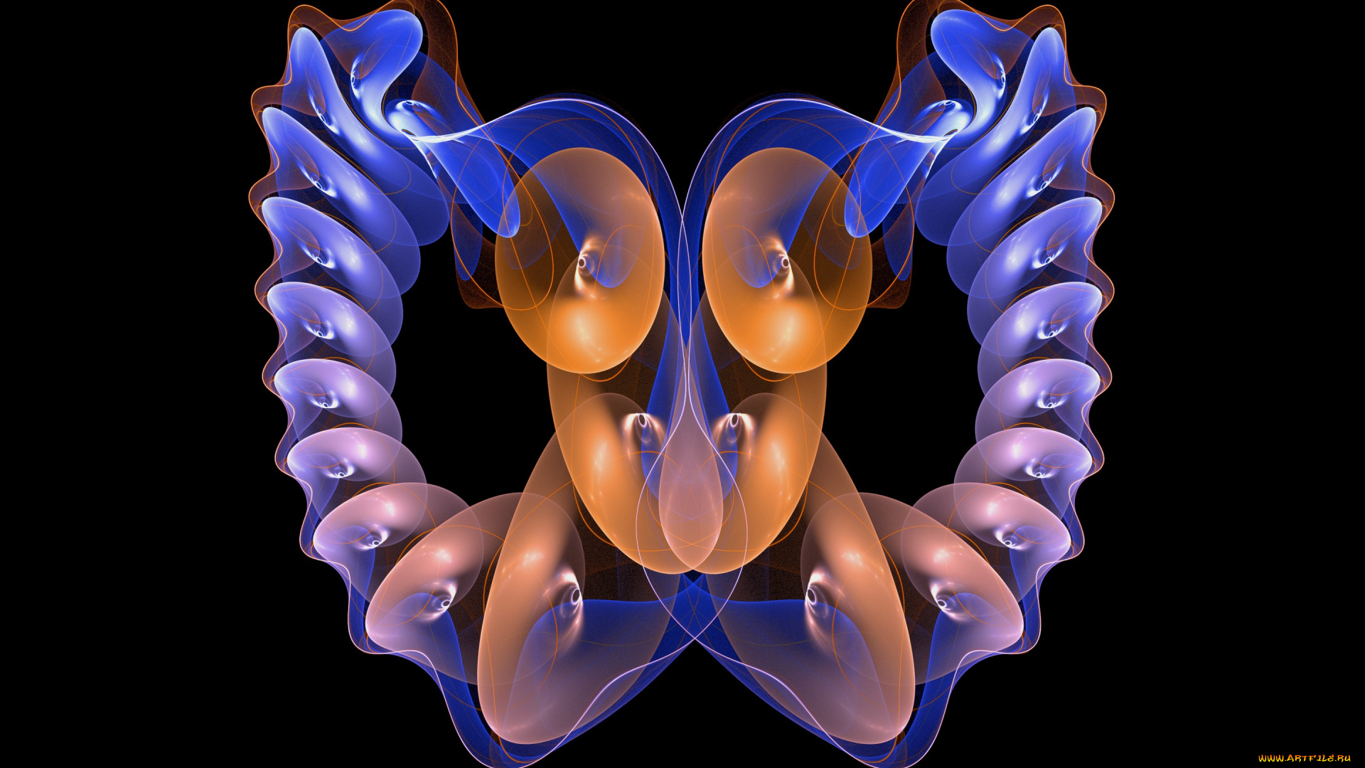 3д, графика, фракталы, , fractal, узор, цвета, фон