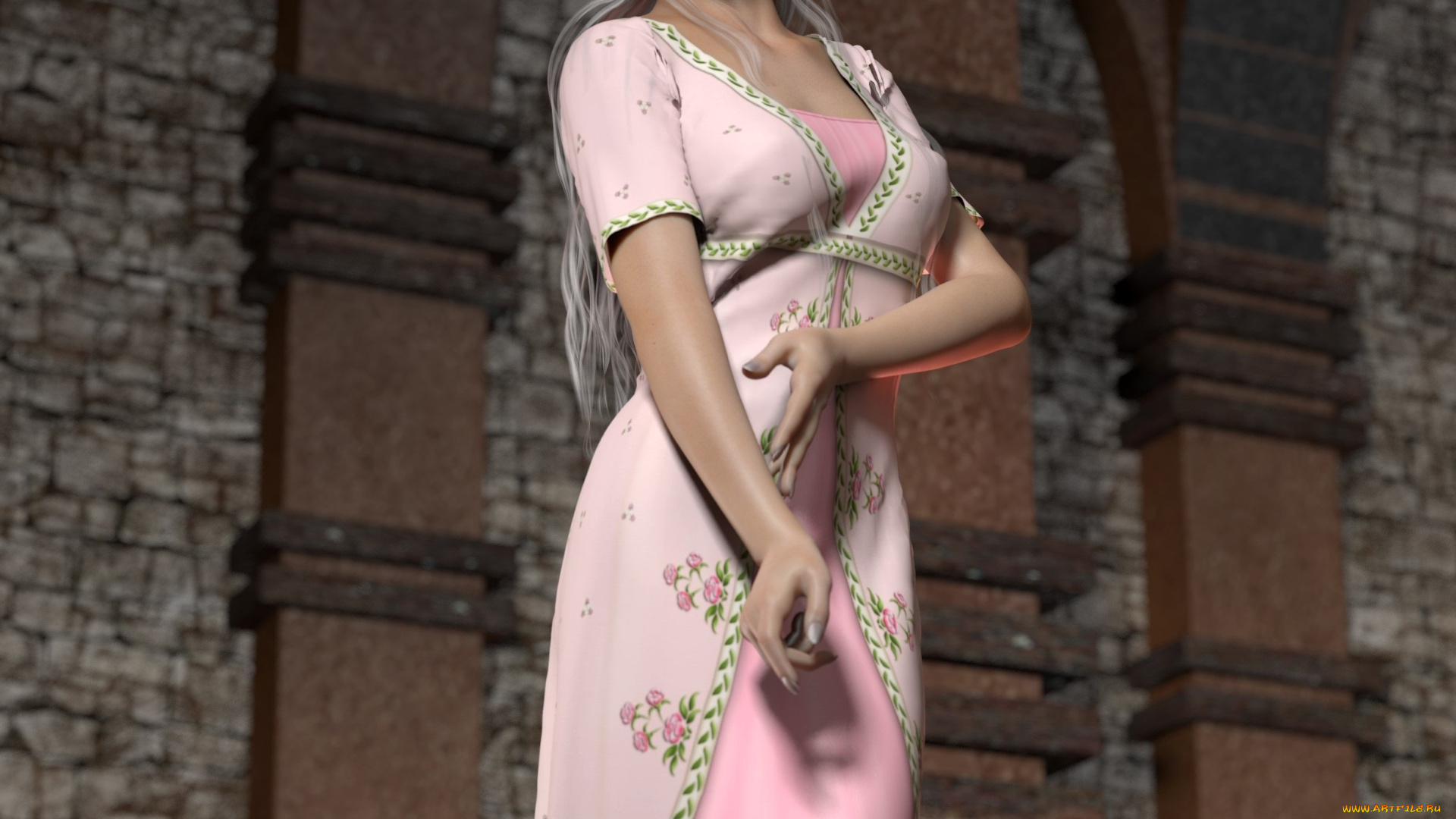 3д, графика, люди, , people, взгляд, девушка