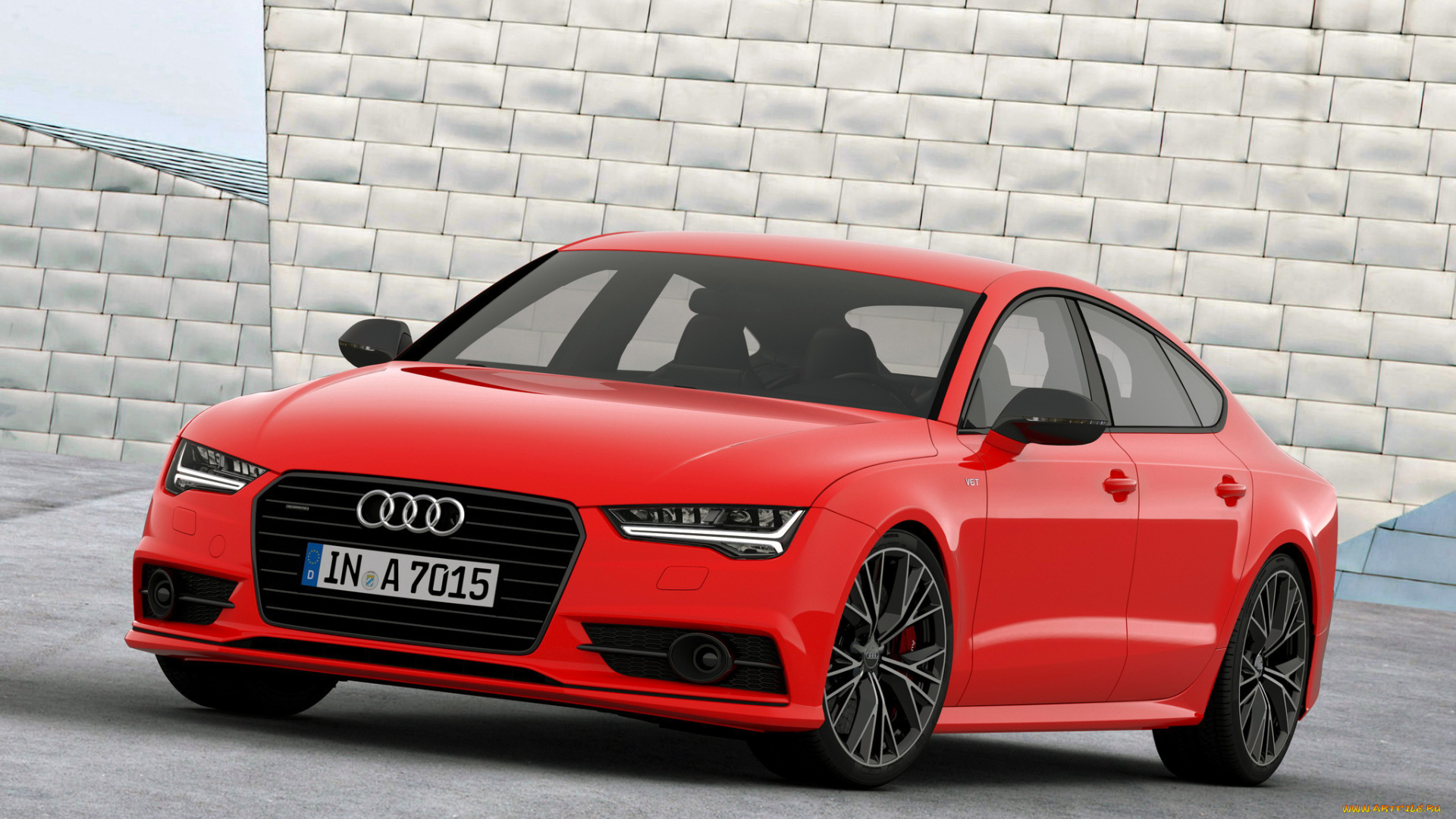 автомобили, audi, sportback, a7, красный, 2014г, competition, tdi, 3-0
