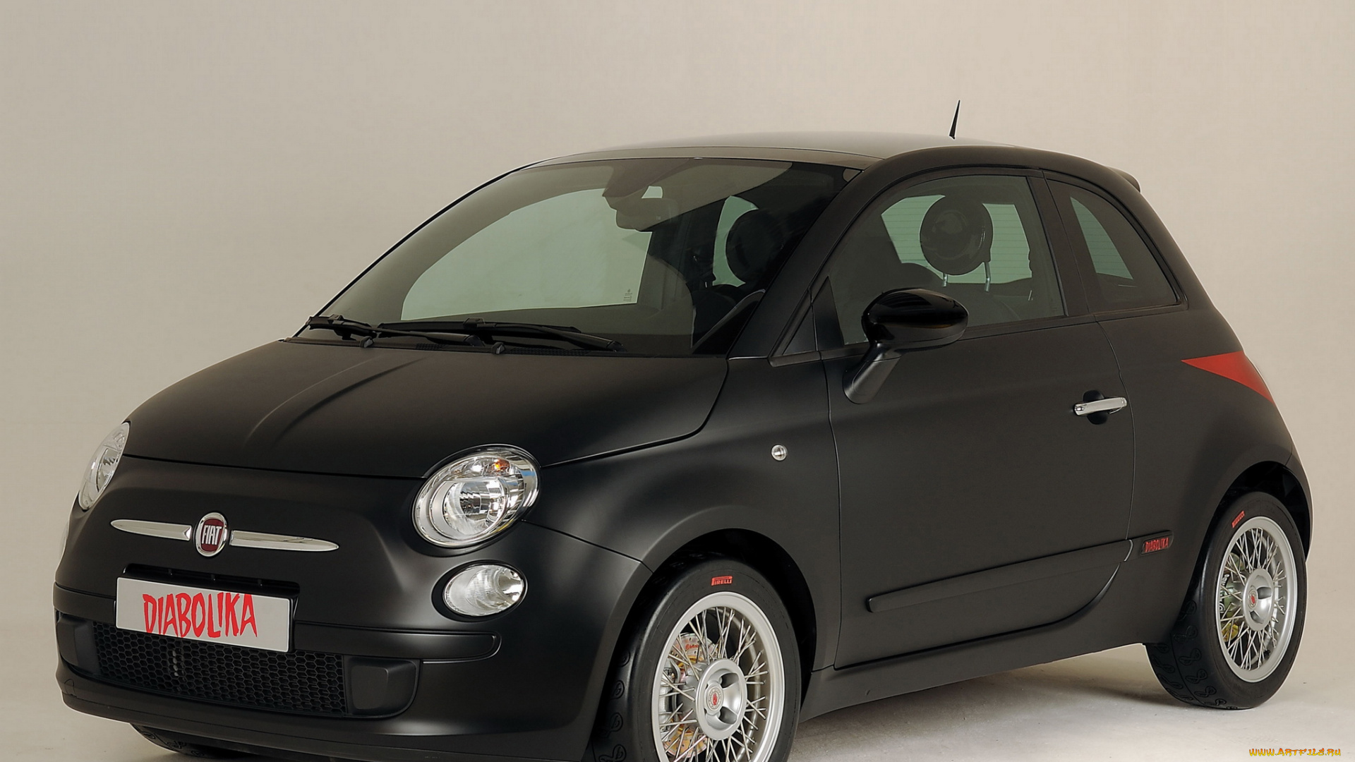 автомобили, fiat, темный, diabolika, studiotorino, 500