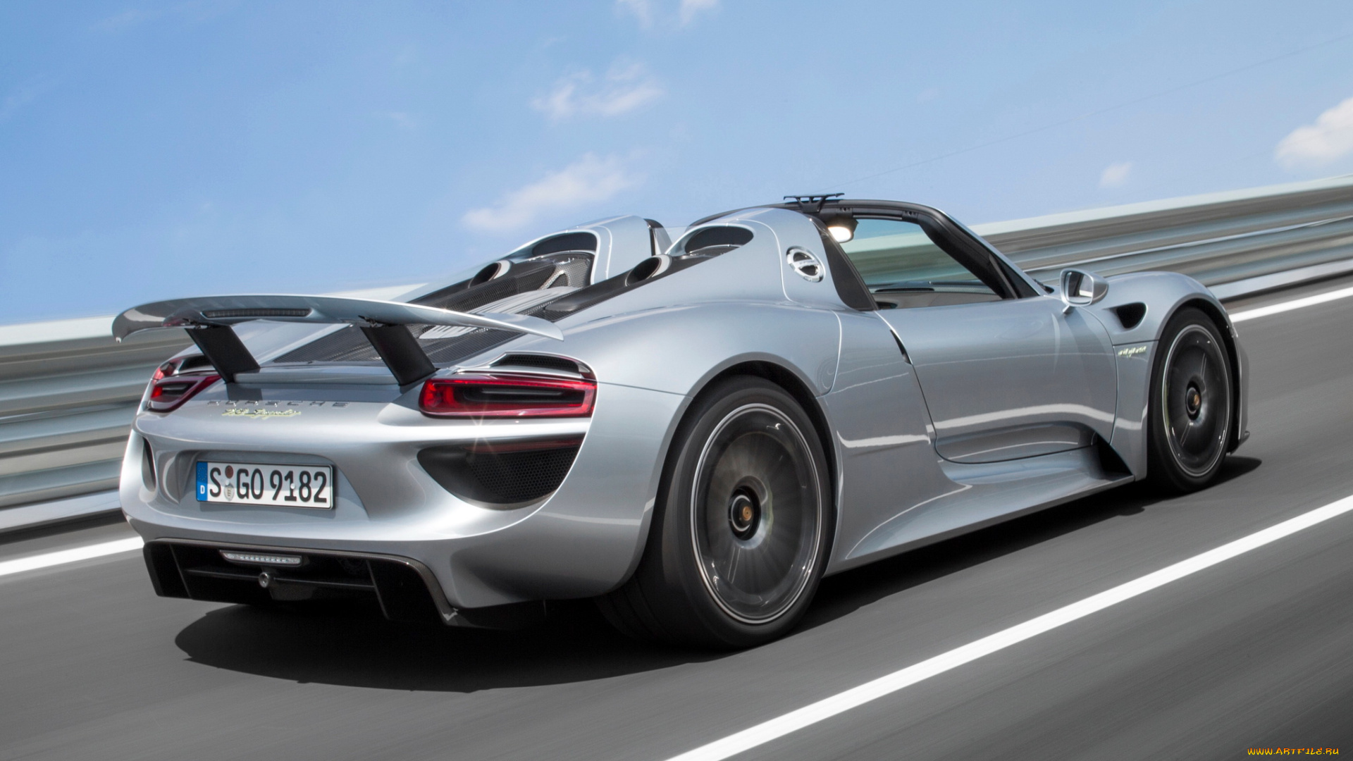 автомобили, porsche, spyder, 2014г, 918