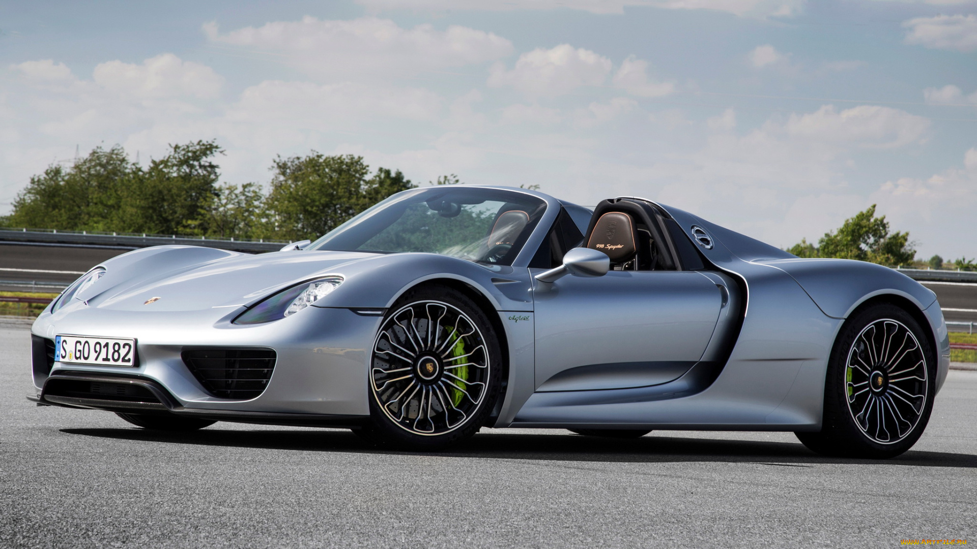 автомобили, porsche, spyder, 918, 2014г