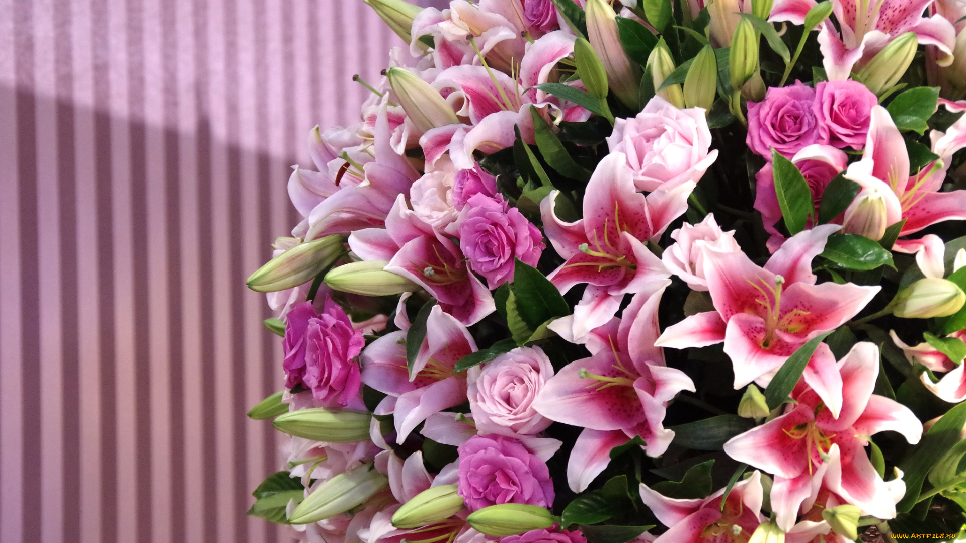 цветы, букеты, , композиции, лилии, розы