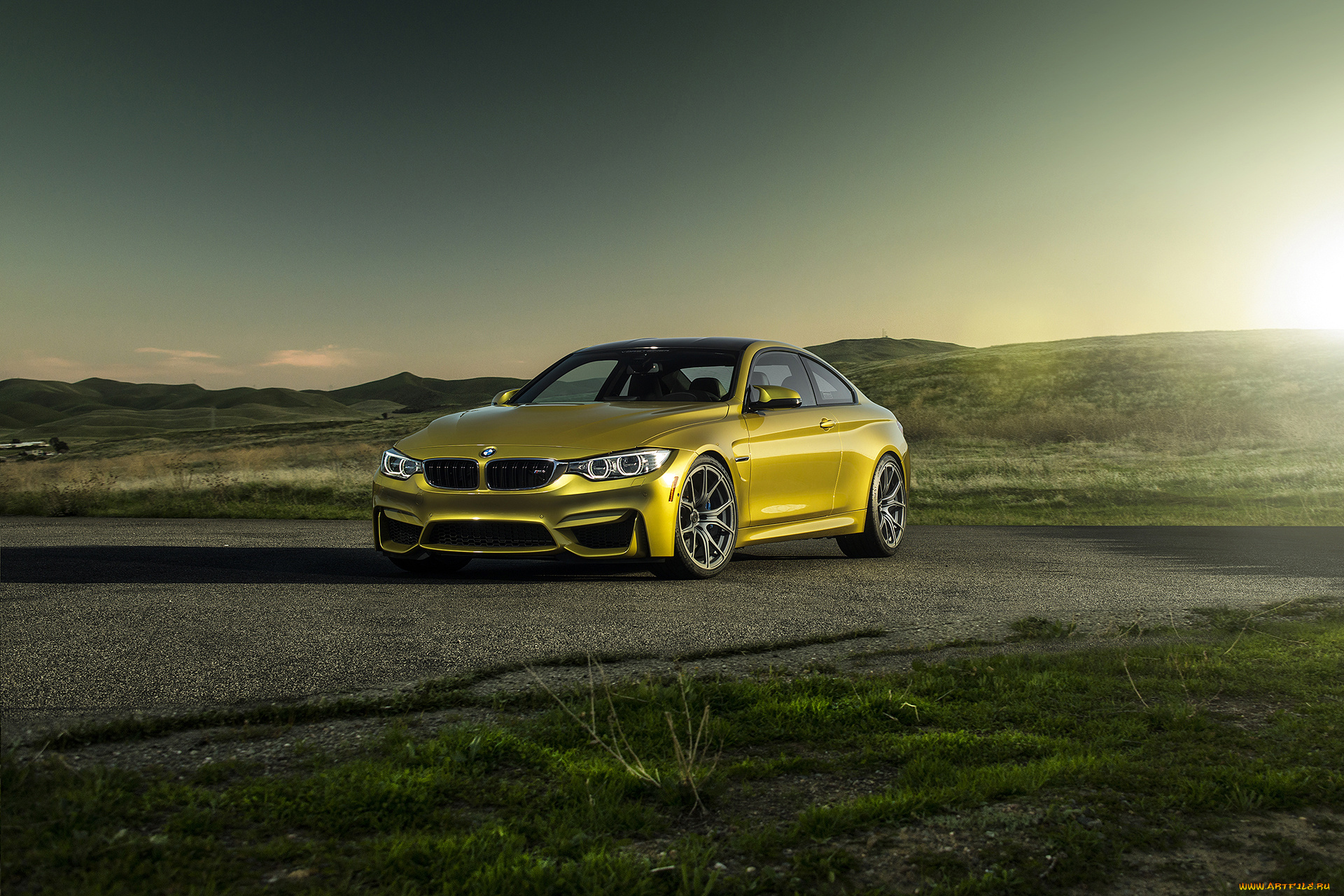 2014, bmw, m4, , f82, , vorsteiner, автомобили, bmw, тюнинг, золотистый, сумерки, металлик